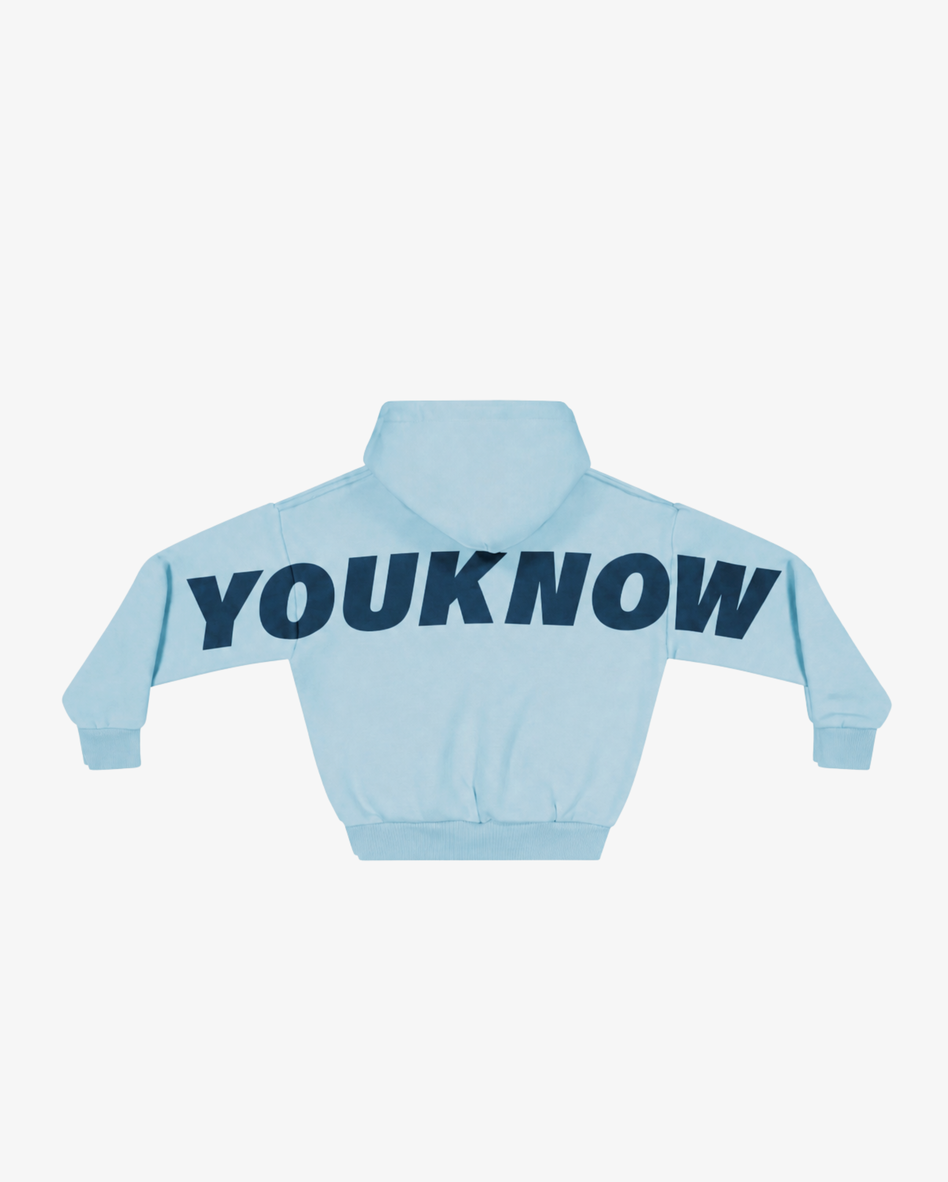 Kids Big Back Hoodie | Light Blue
