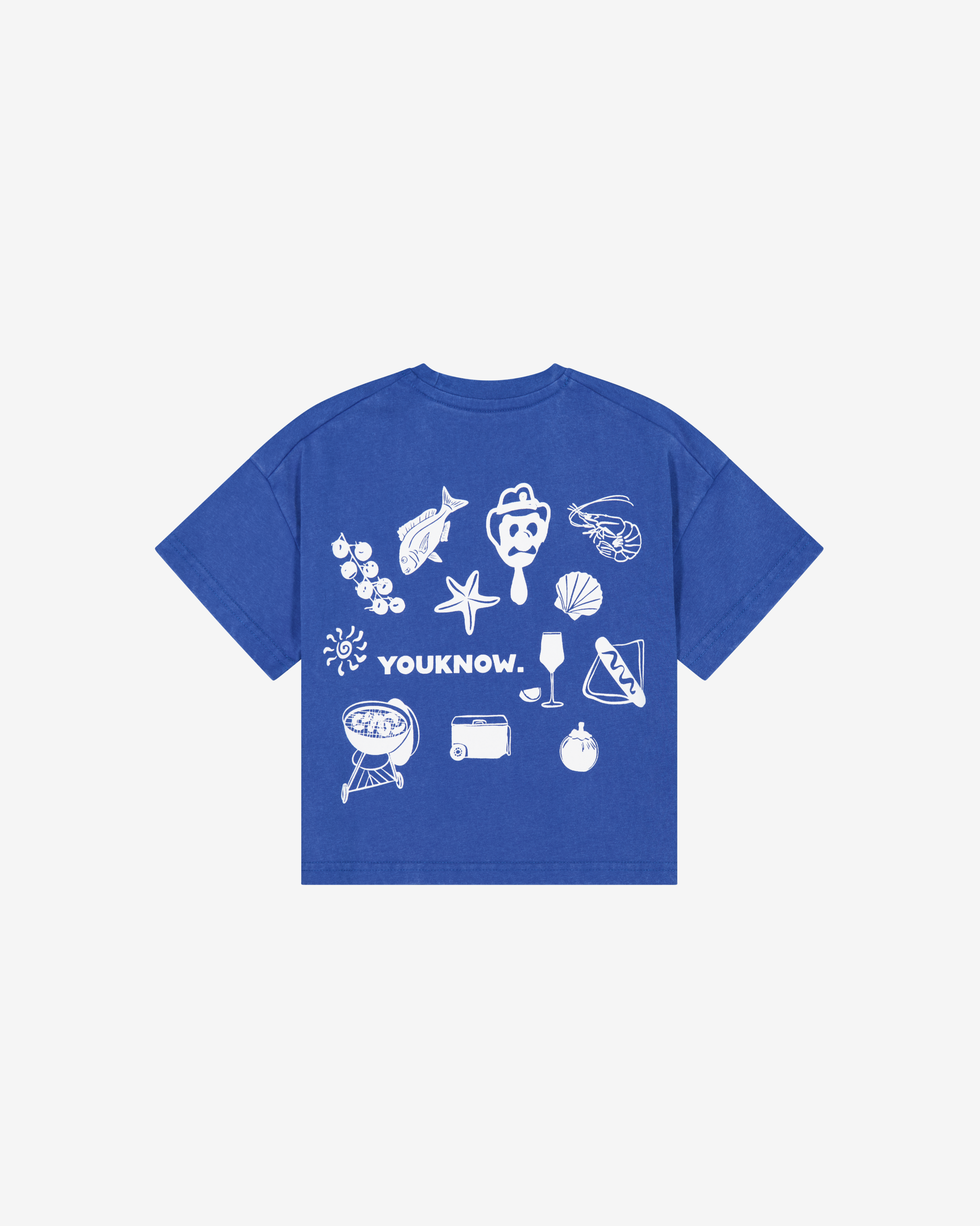 Kids Kiwi Summer Tee | Washed Blue