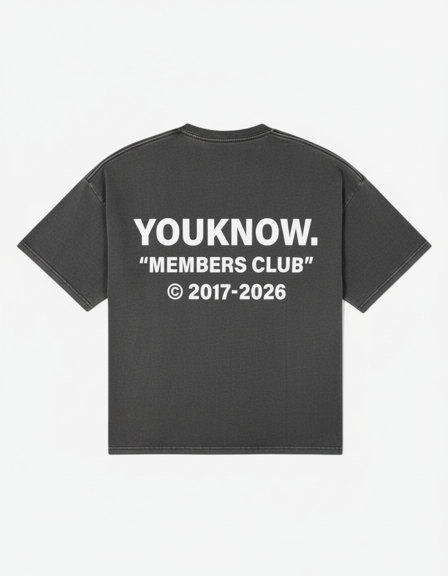 2026 Member's Club Tee | Washed Grey