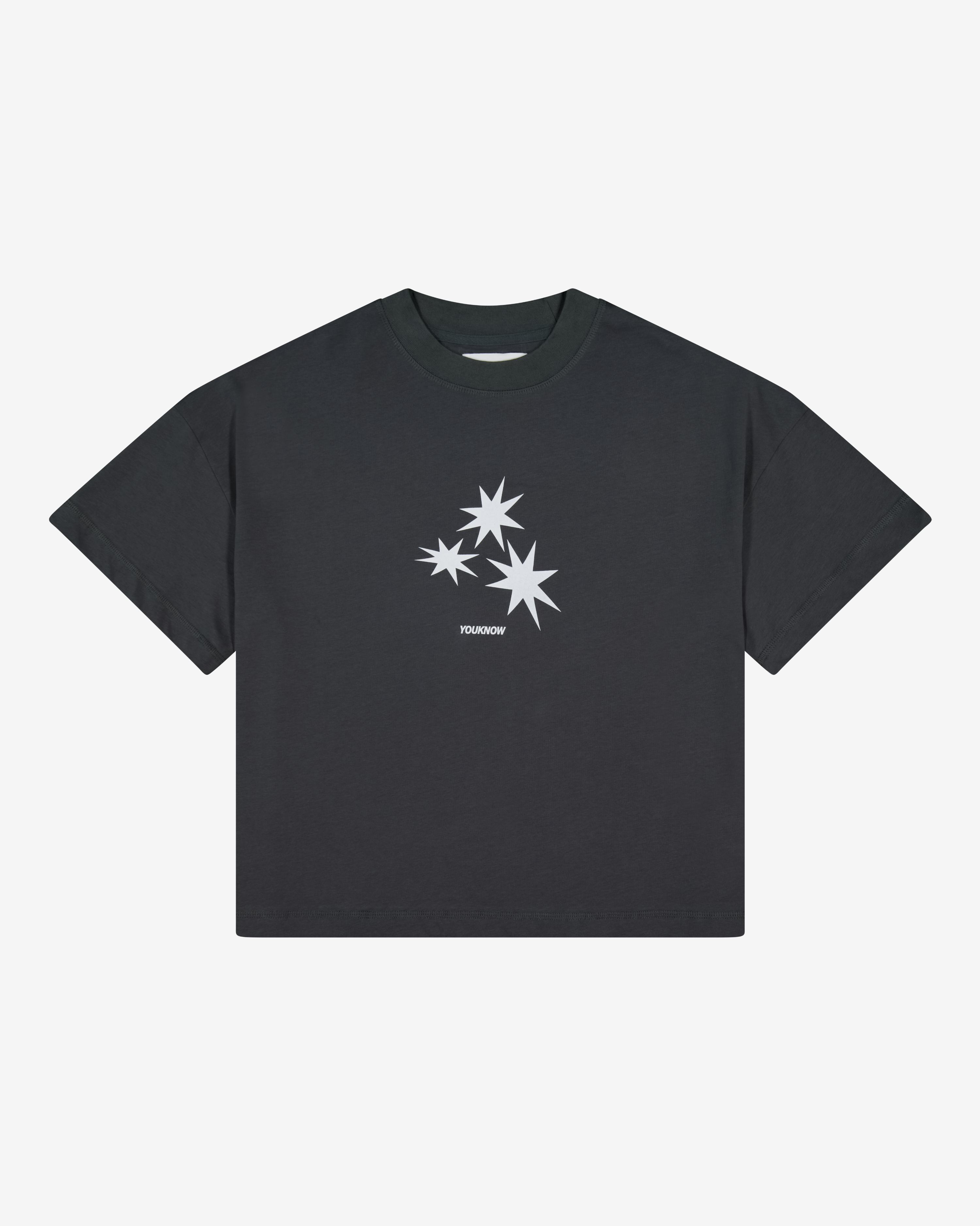 Star Box Tee | Charcoal