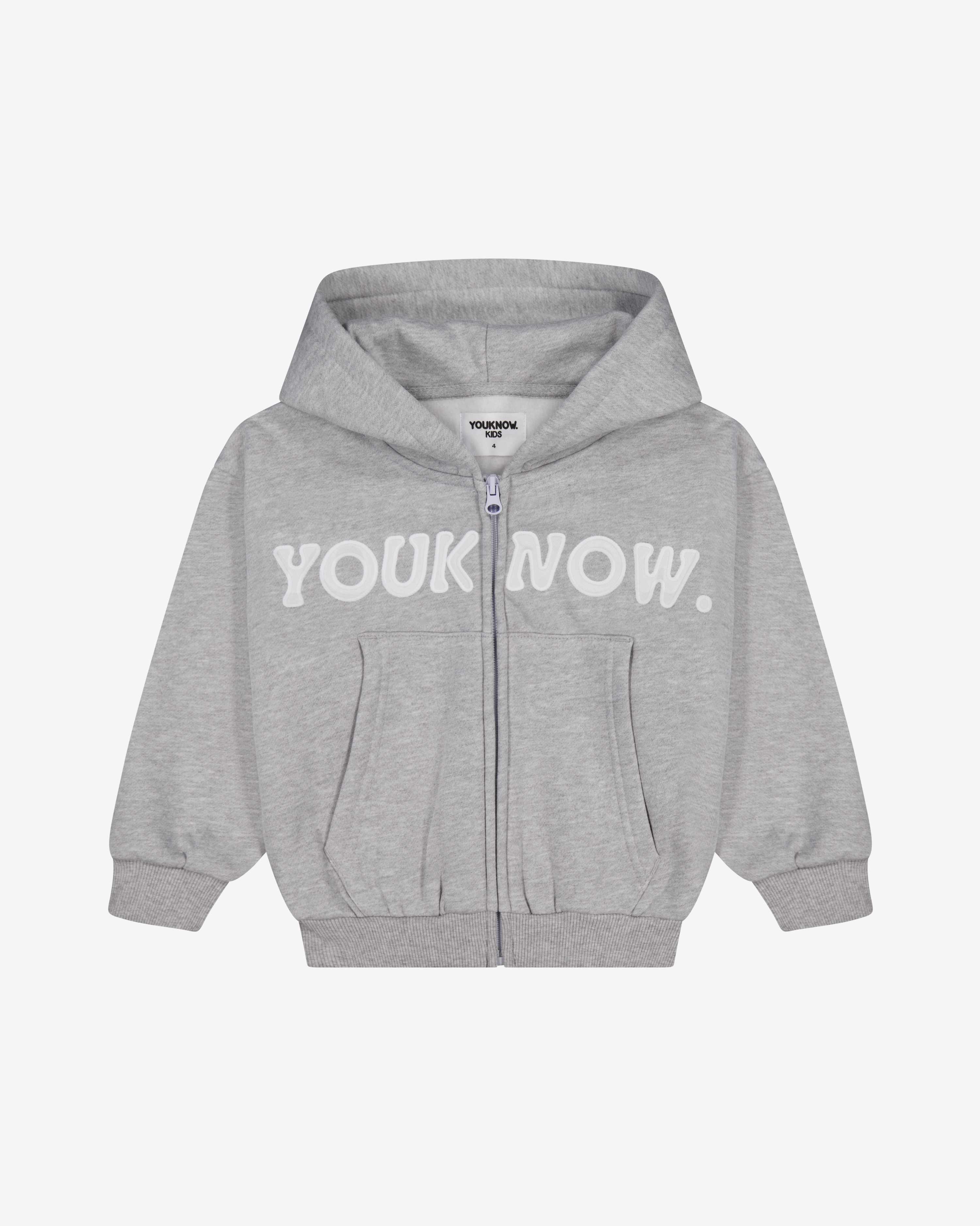 Kids Bones Zip Up | GREY MARLE