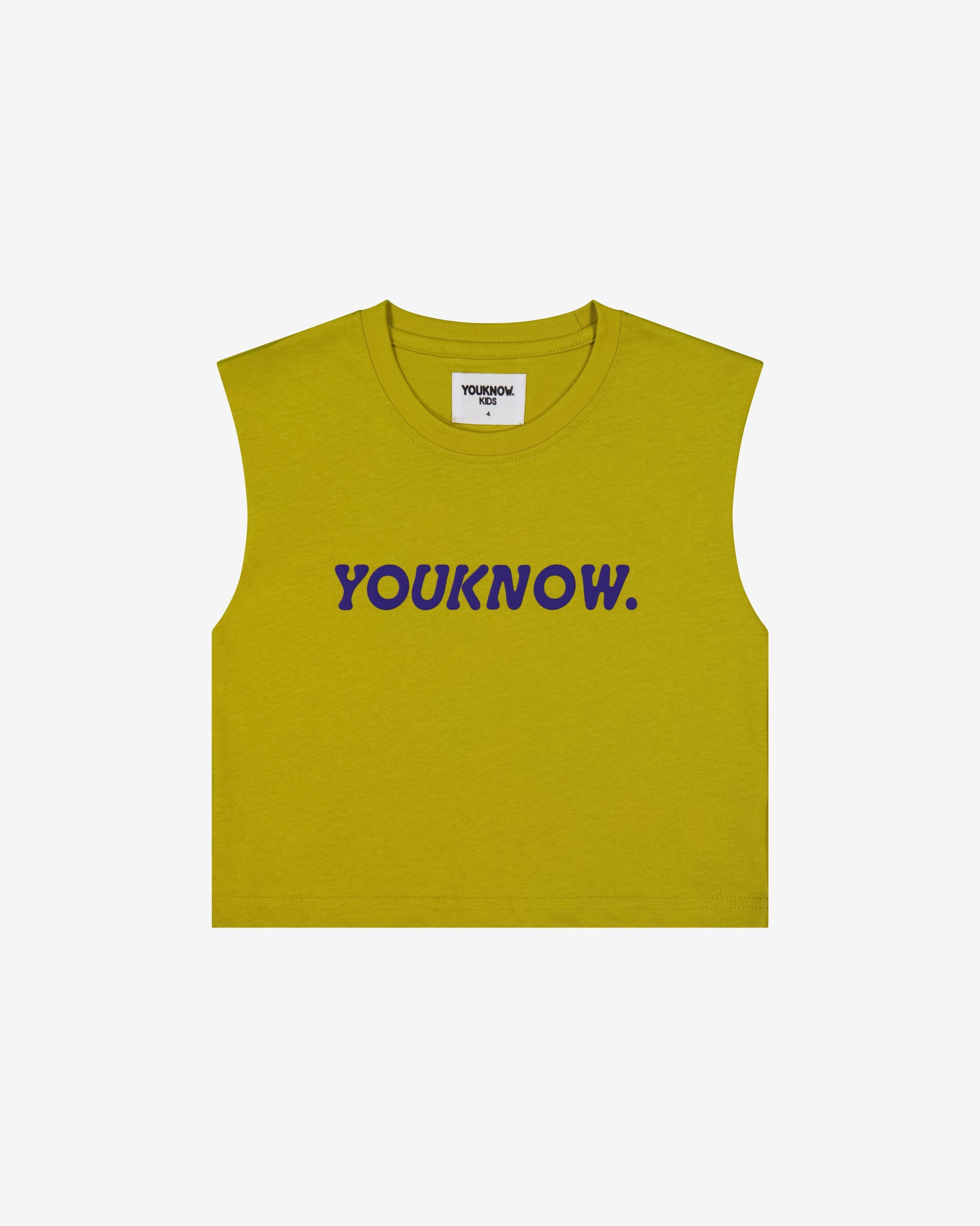 Kids Boxy Tank | MUSTARD