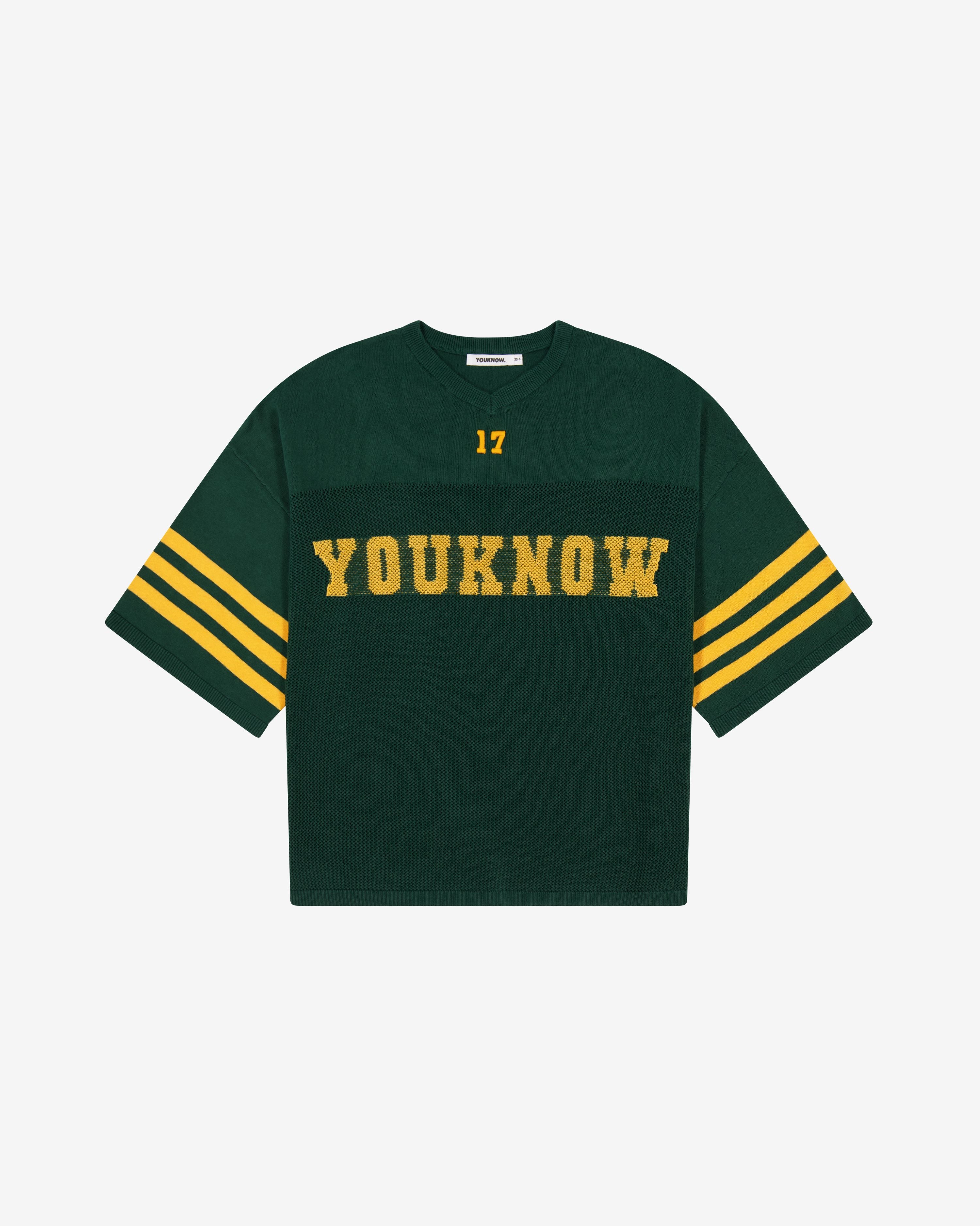 American Football Knit Jersey | Dark Green