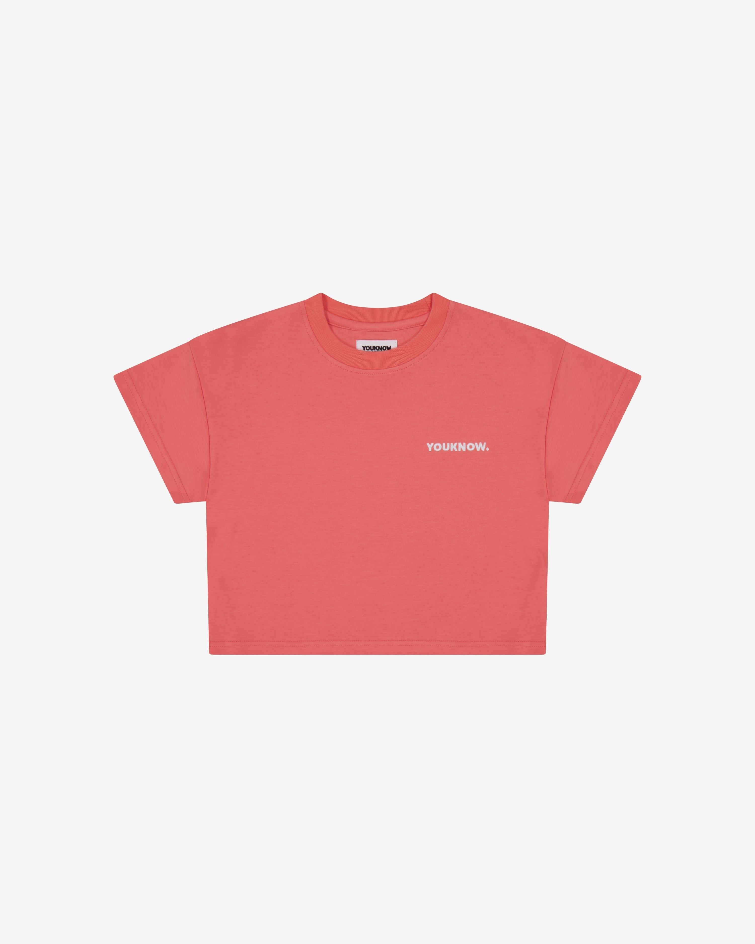 Kids Core Box Tee | Coral