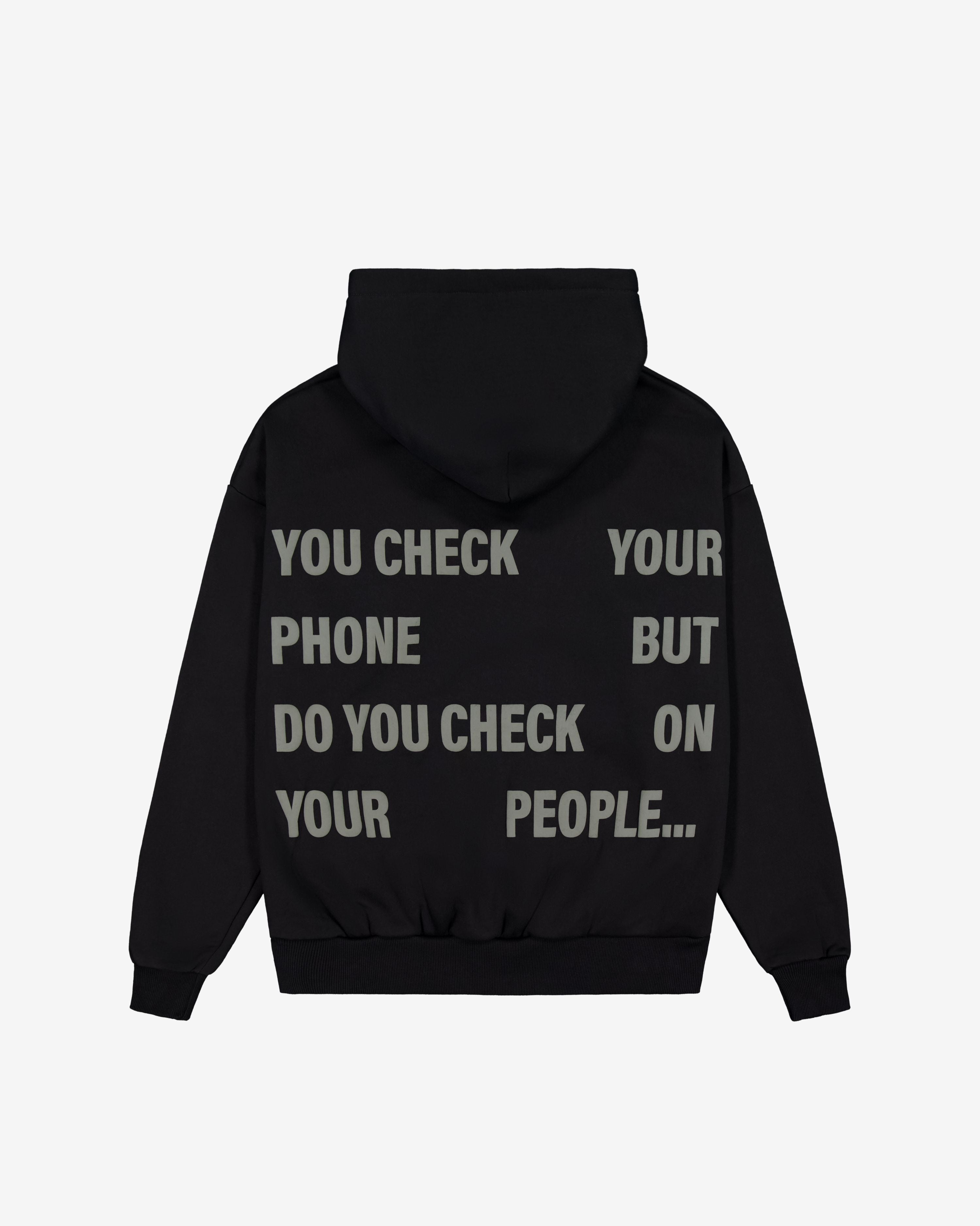 TMS Check On Your People Hoodie | Black