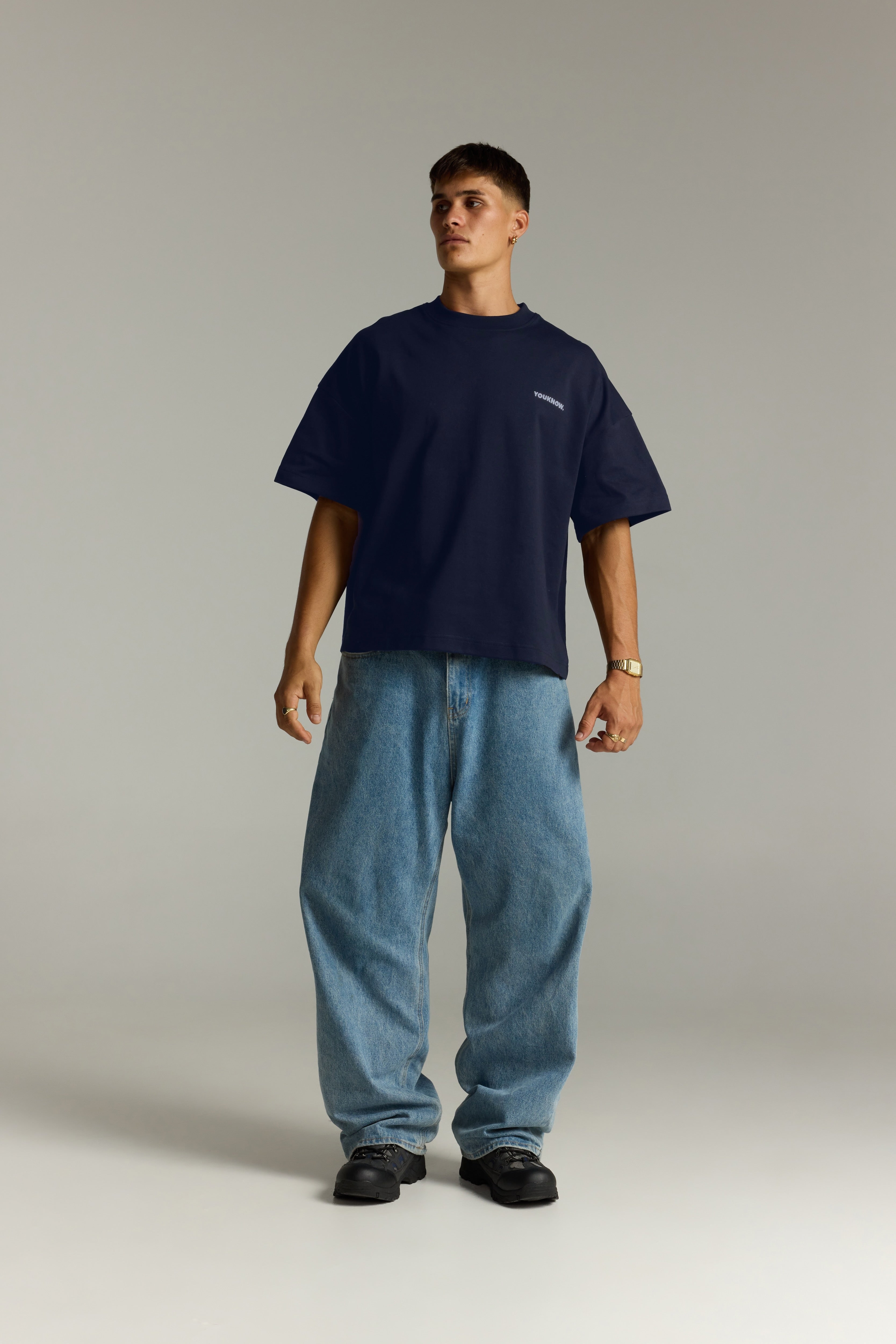 Core Box Tee | Navy