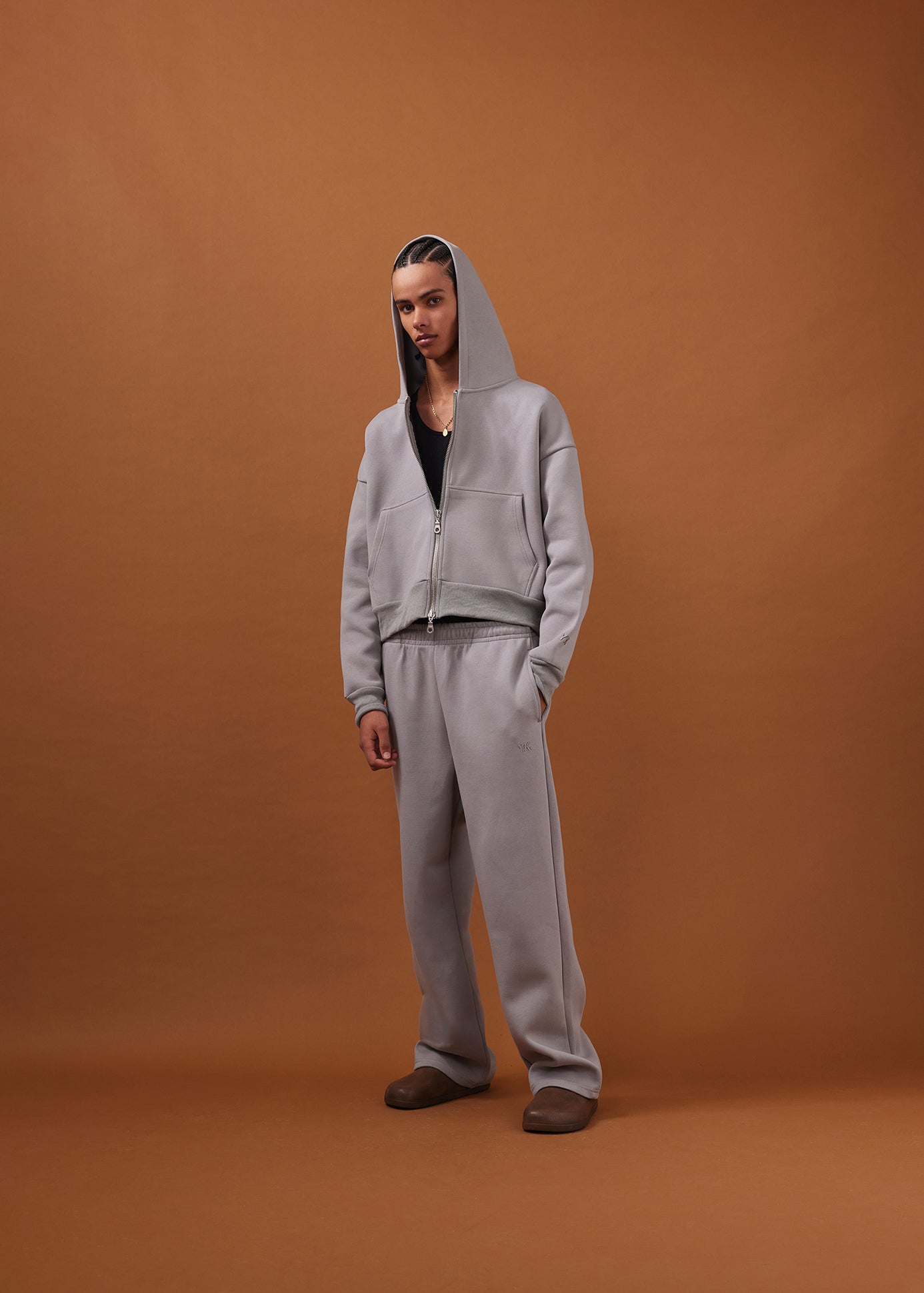 Nothing Zip Hoodie | Ice Grey