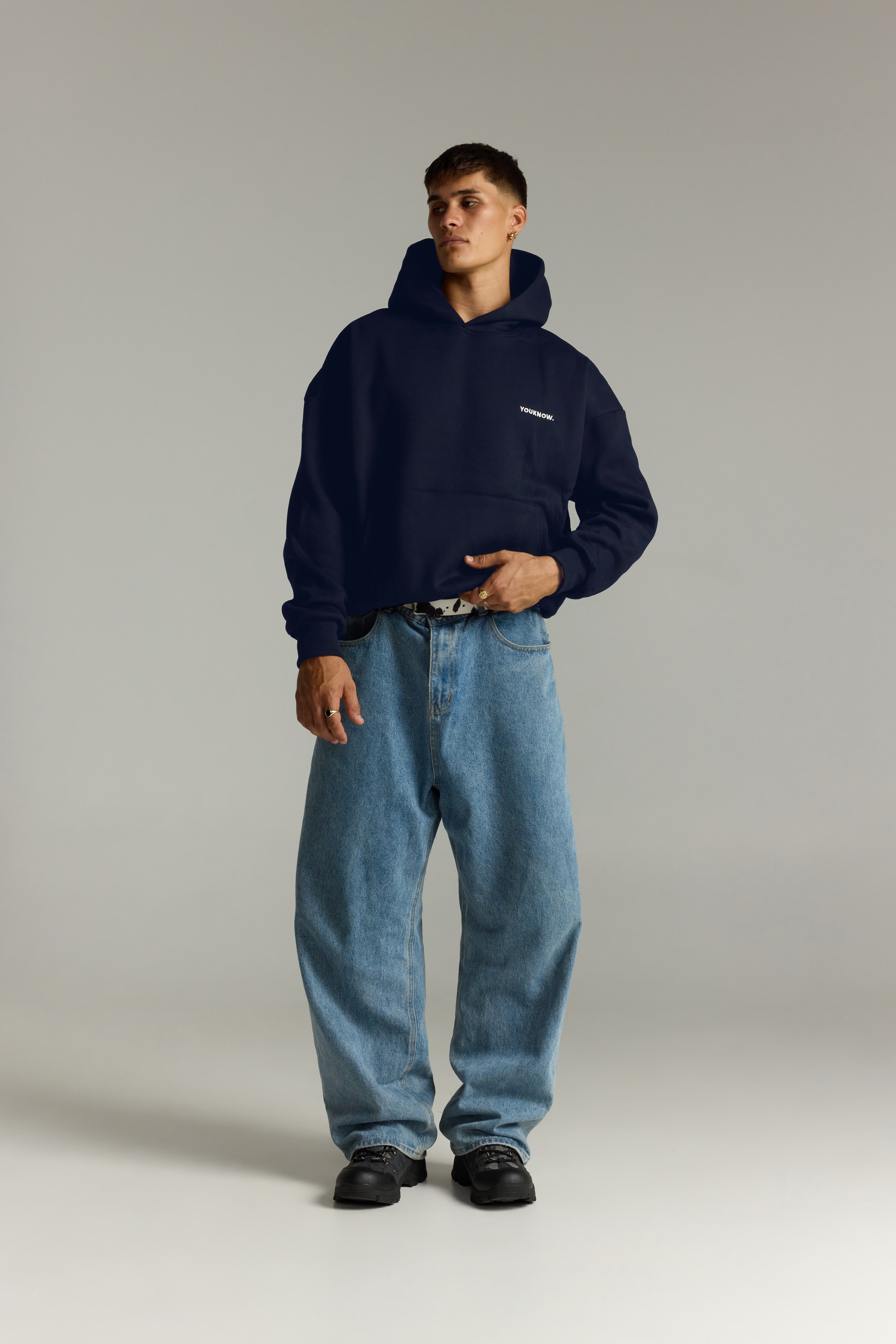 Core Box Hoodie | Navy