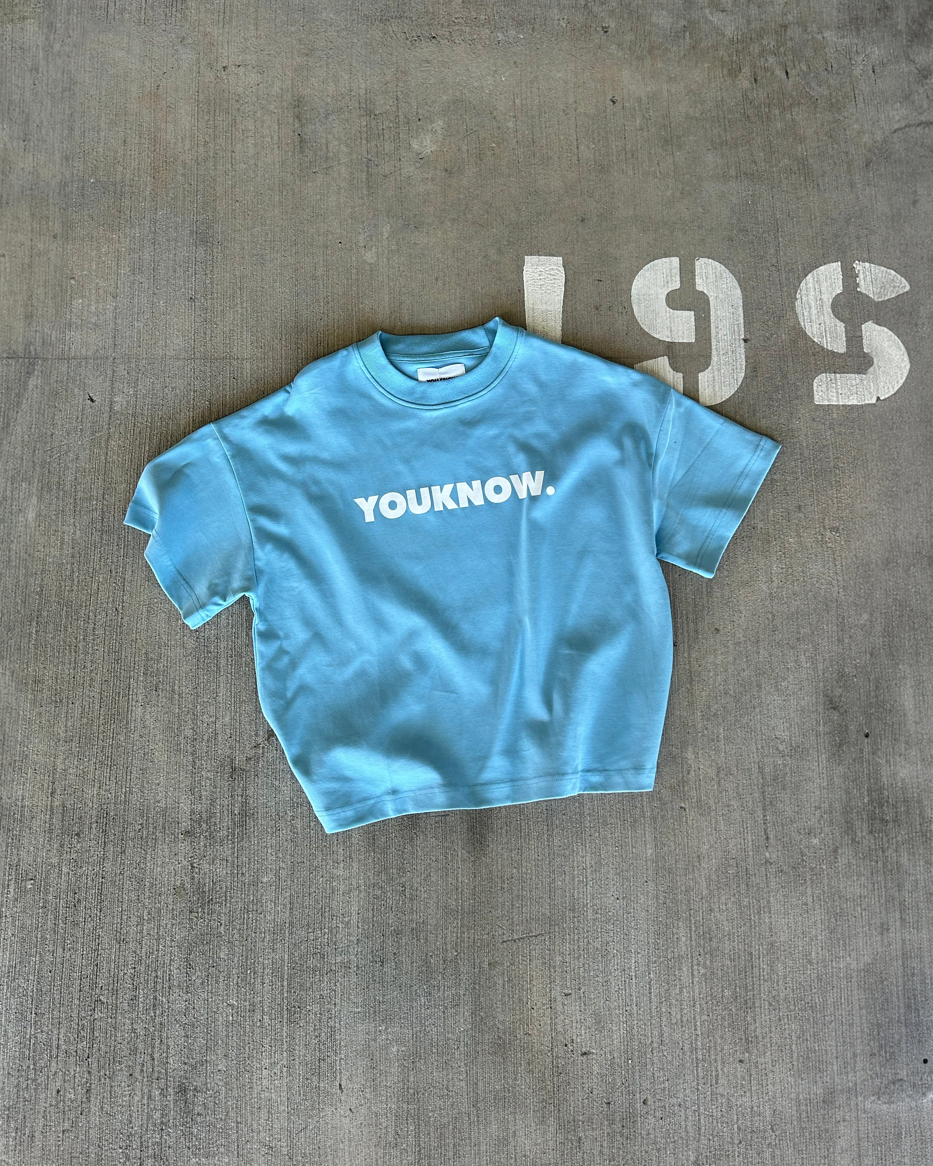 BLOCK TEE | Baby Blue