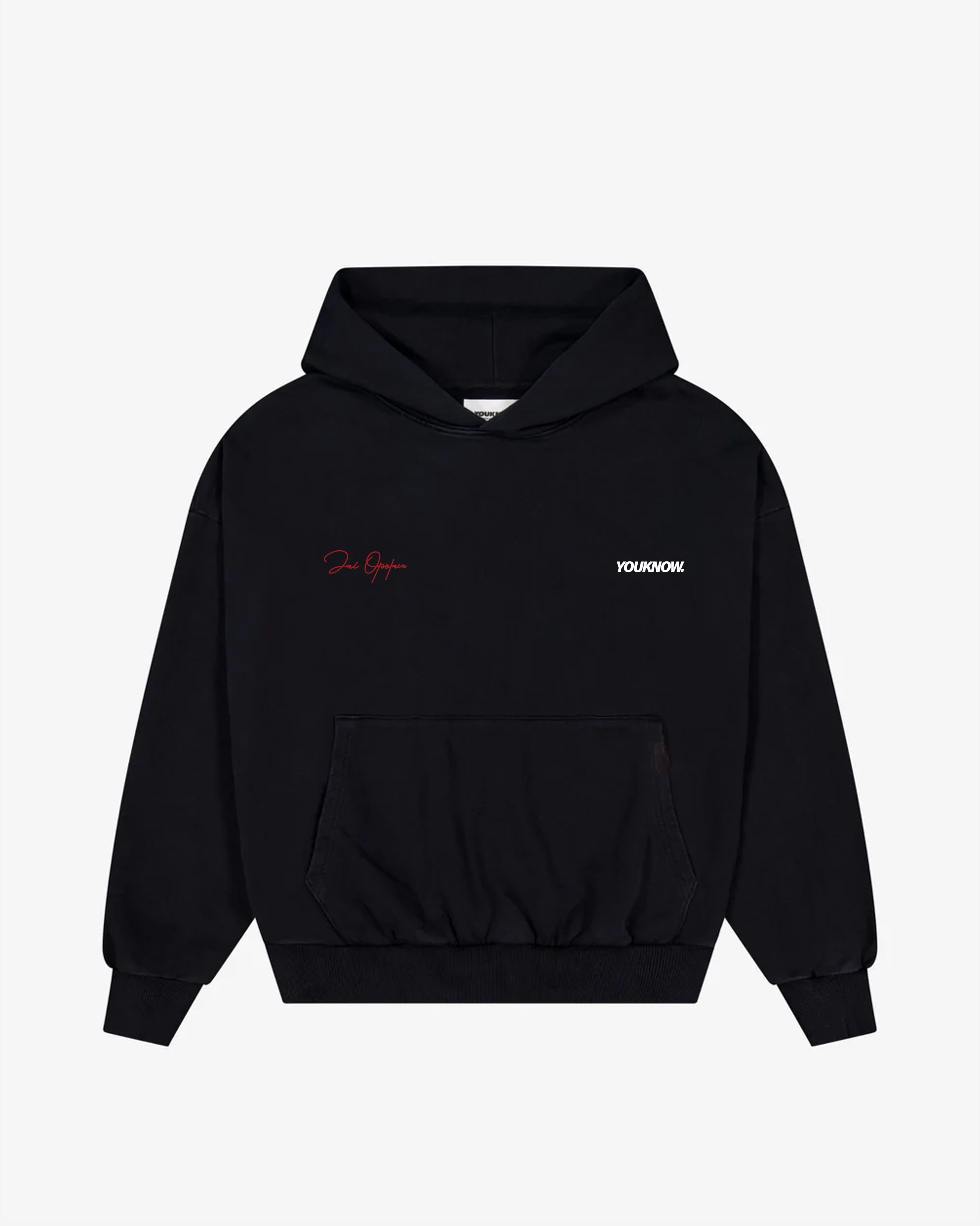 YK x Jai Chase the Pain Hoodie | Black