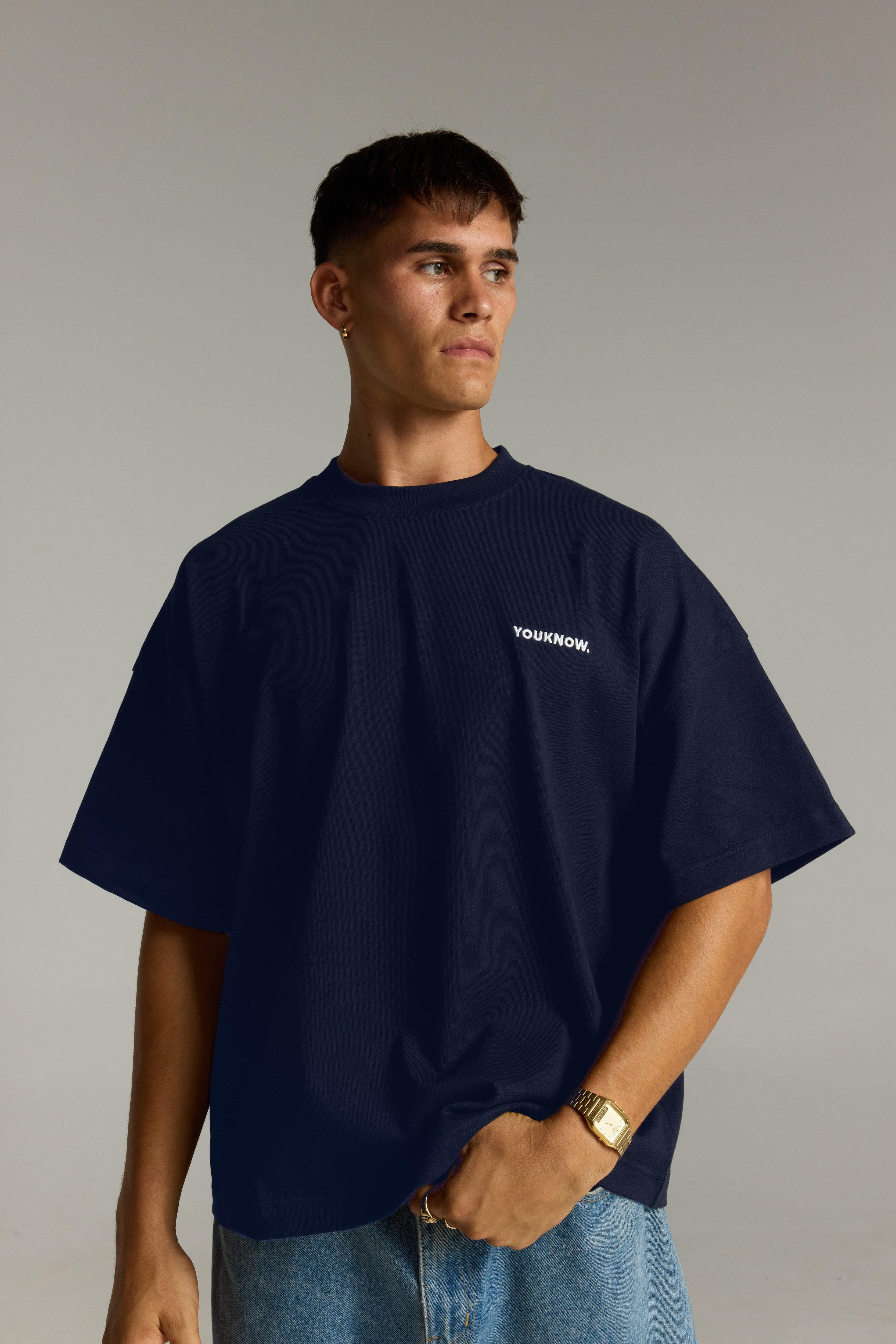 Core Box Tee | Navy