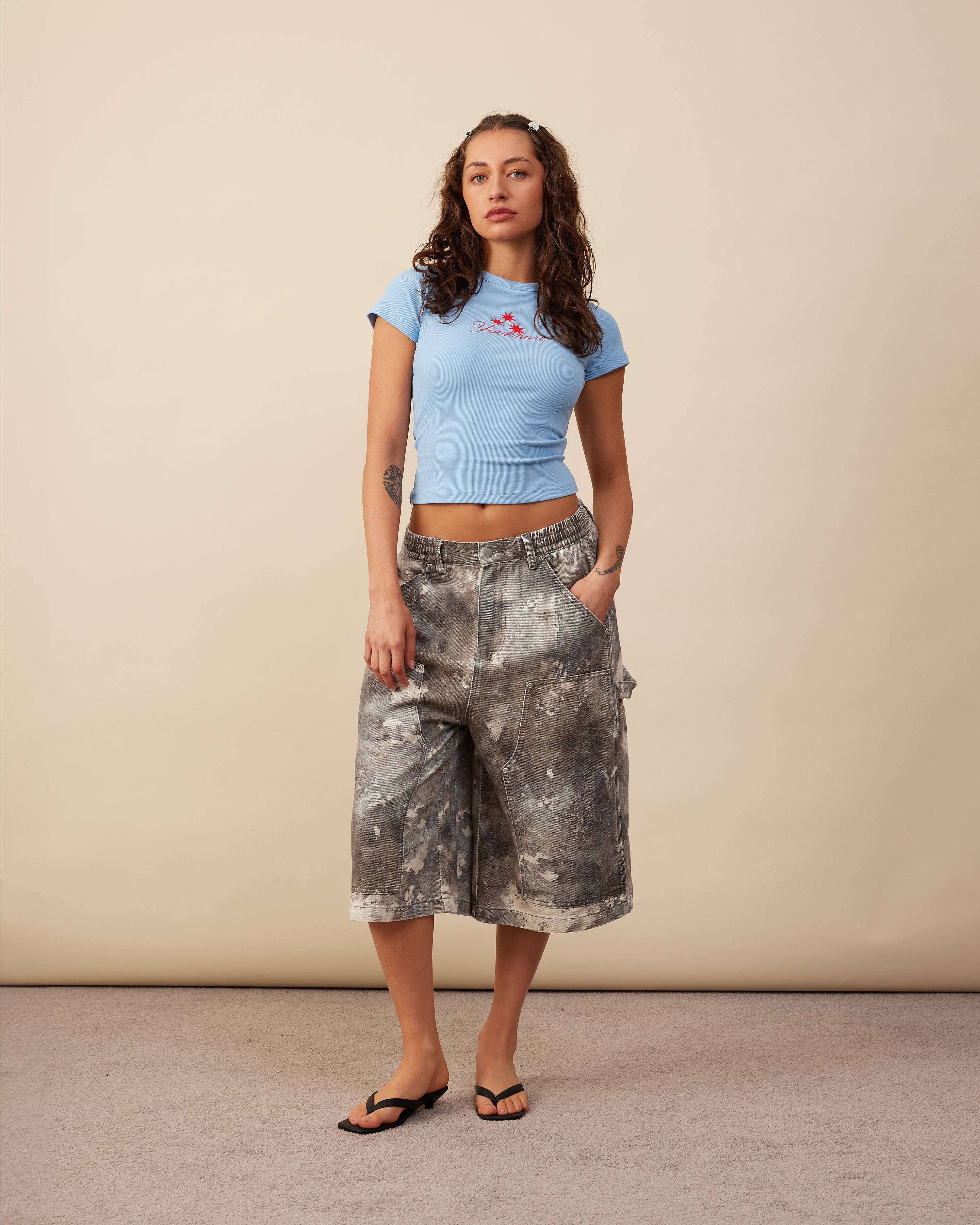 Graphic Baby Tee | Baby Blue