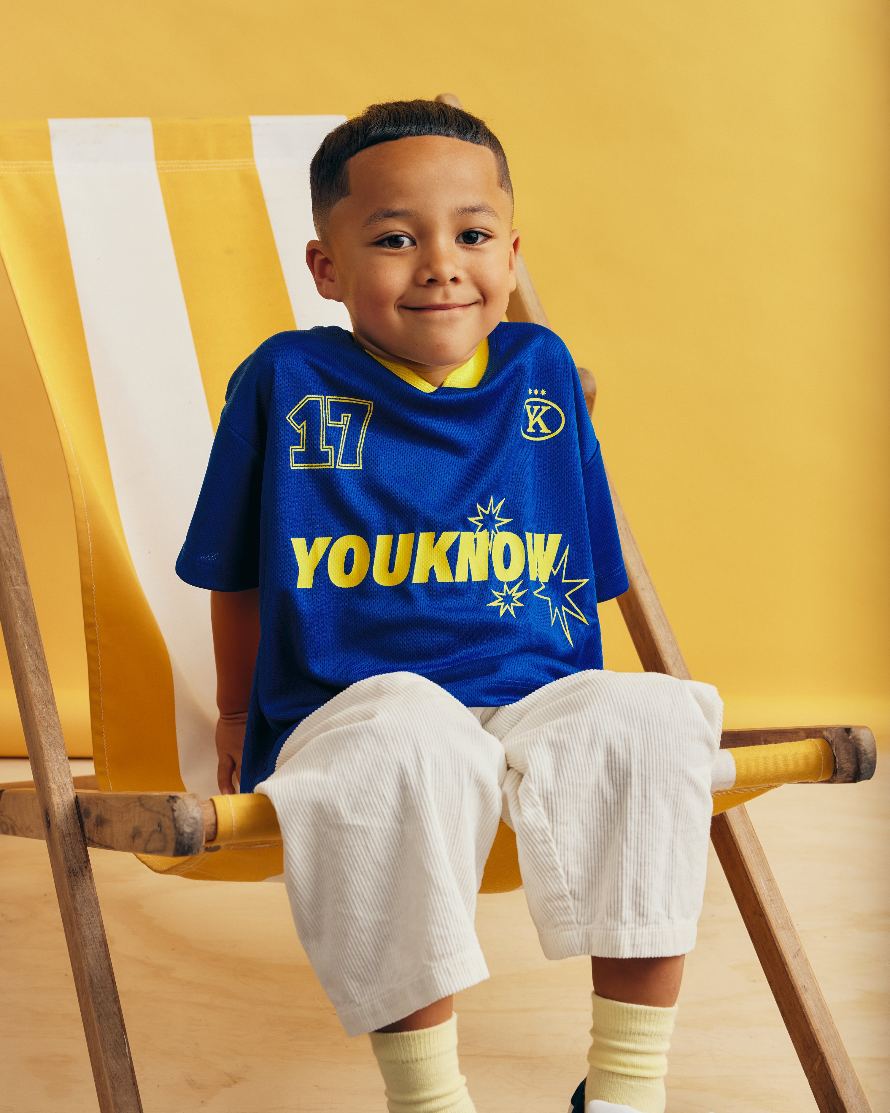 Kids Football Top | Blue