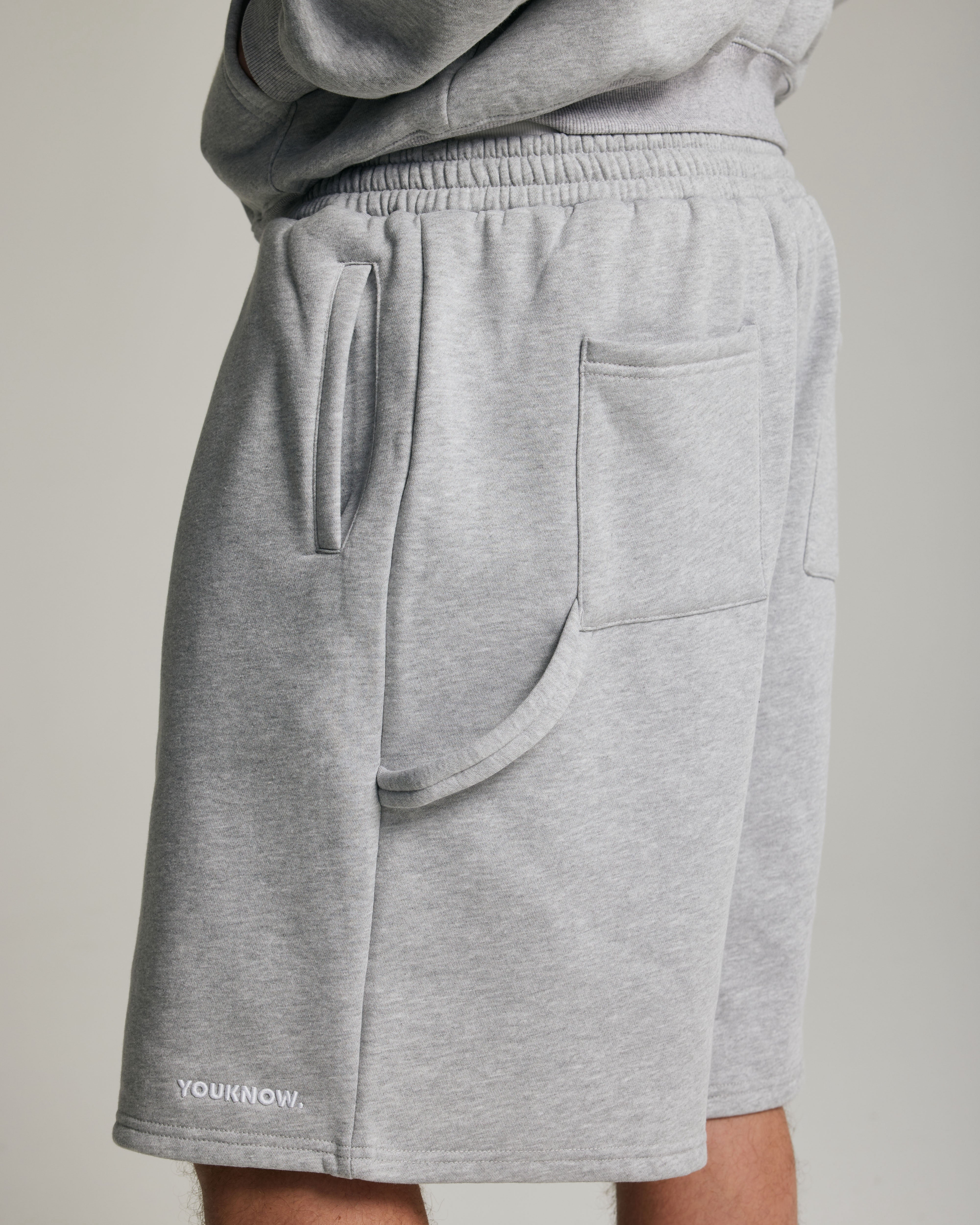 Core Oversized Shorts | Heather Grey