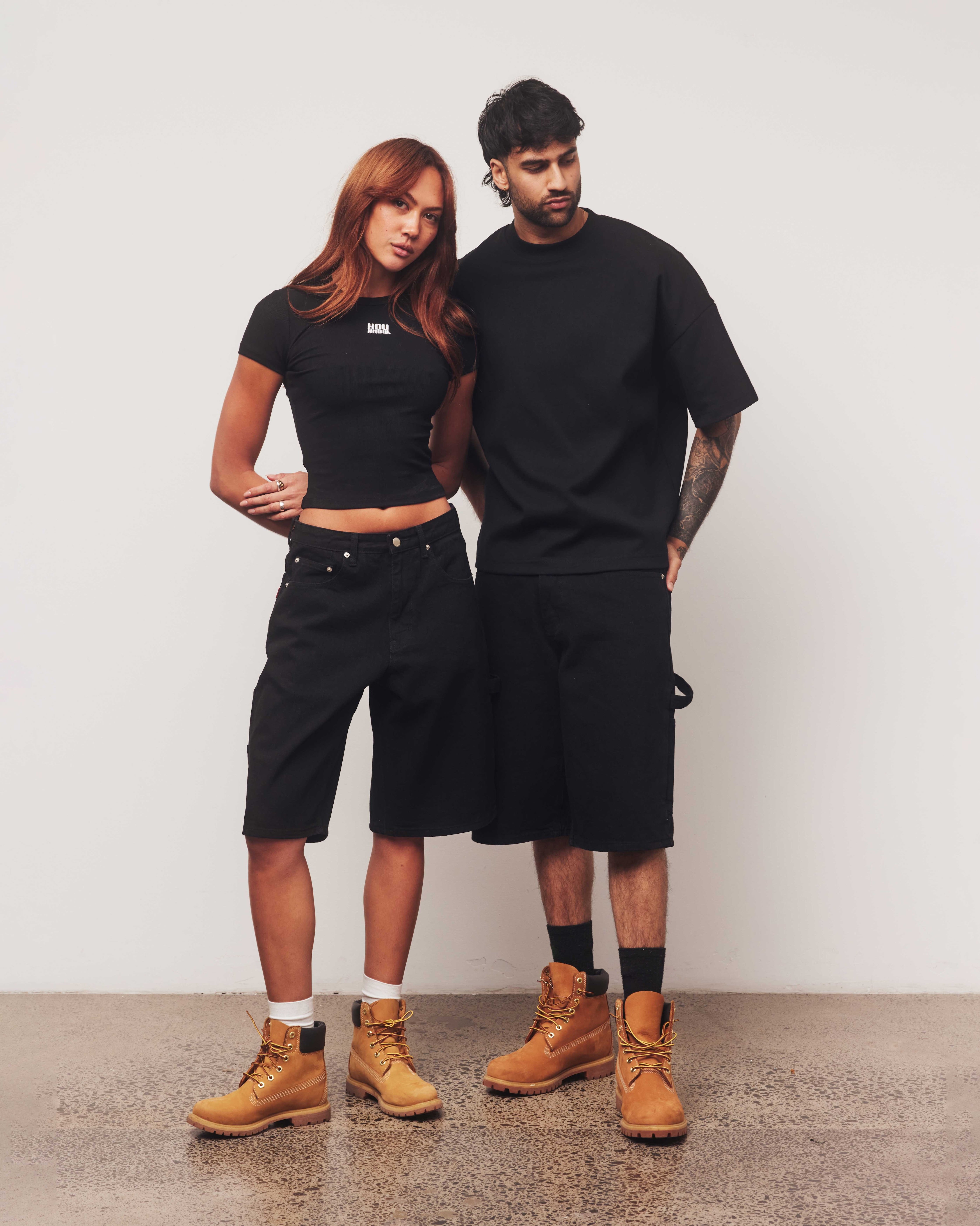 Denim Jorts | Black