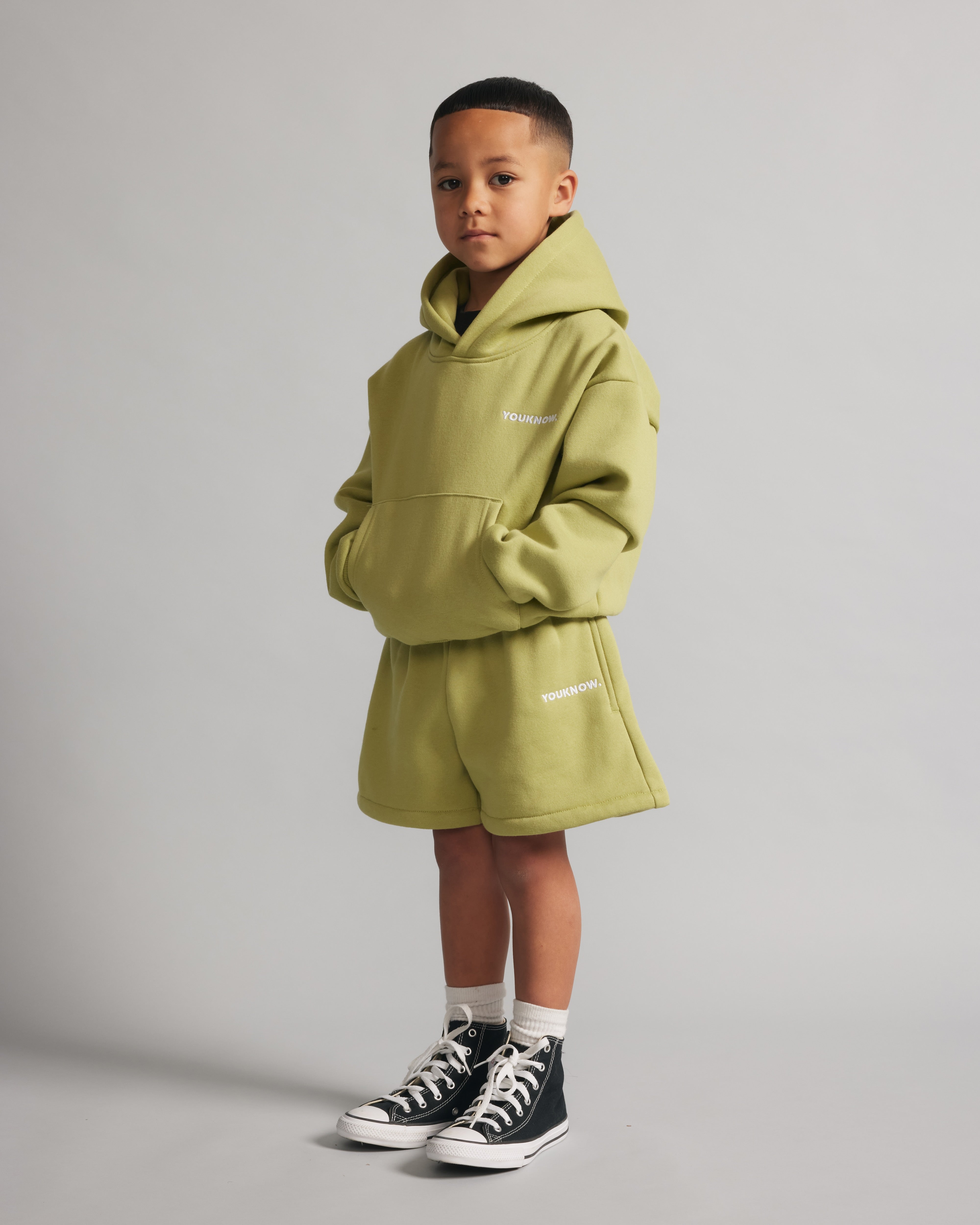 Kids Core Box Hoodie | Kiwi