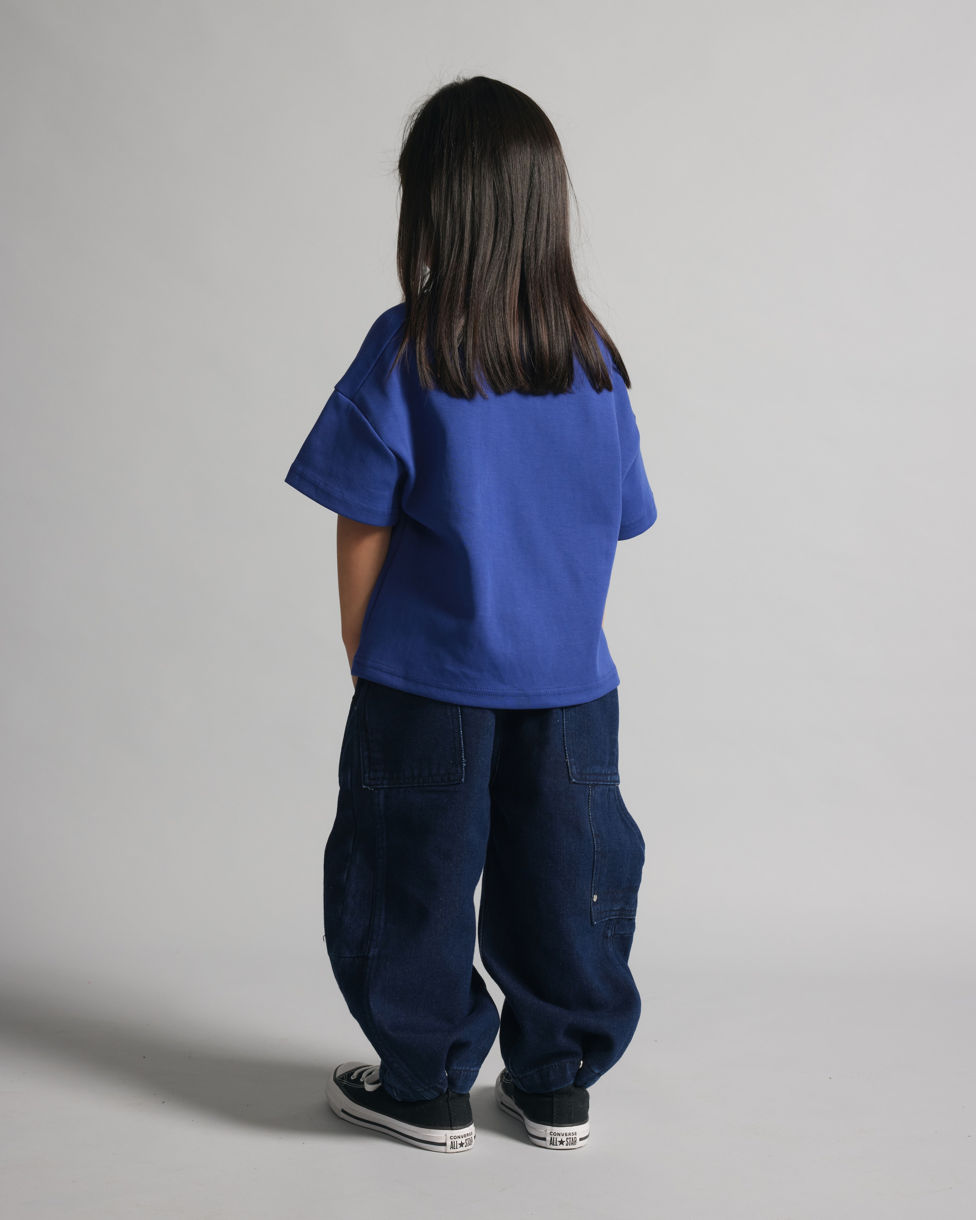 Kids Core Box Tee | Cobalt