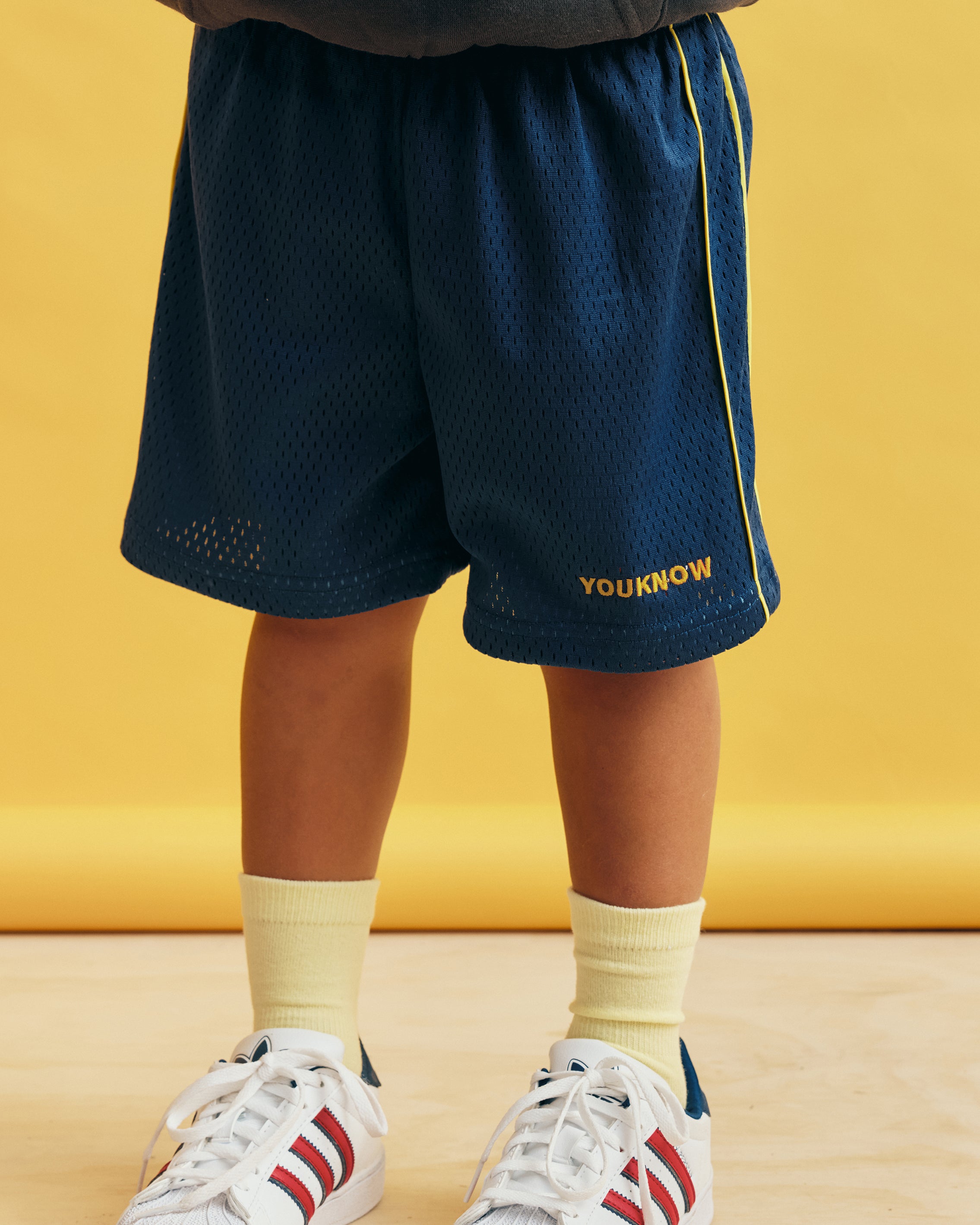 Kids Mesh Shorts | Navy