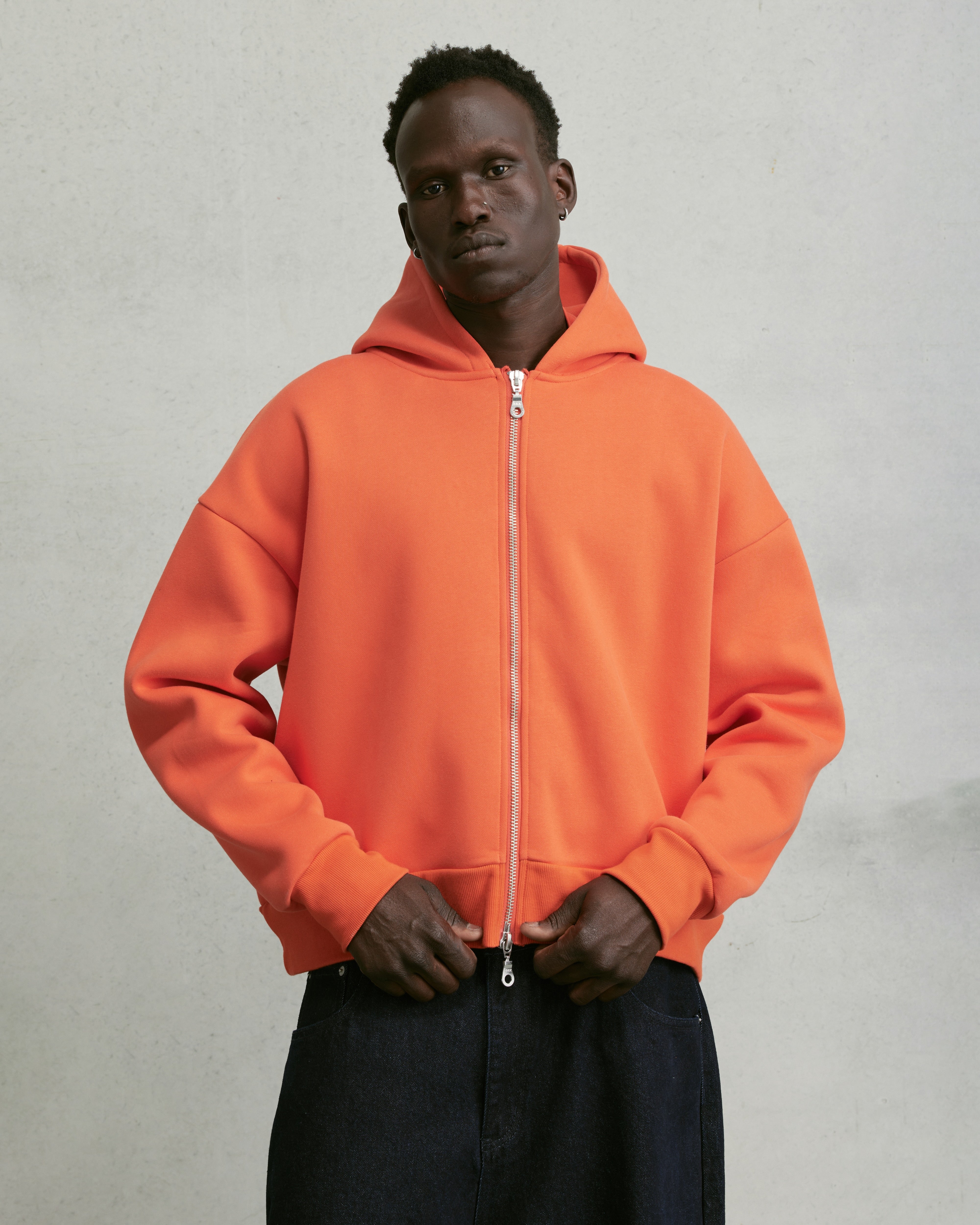 Nothing Zip Up Hoodie 2.0 | Persimmon