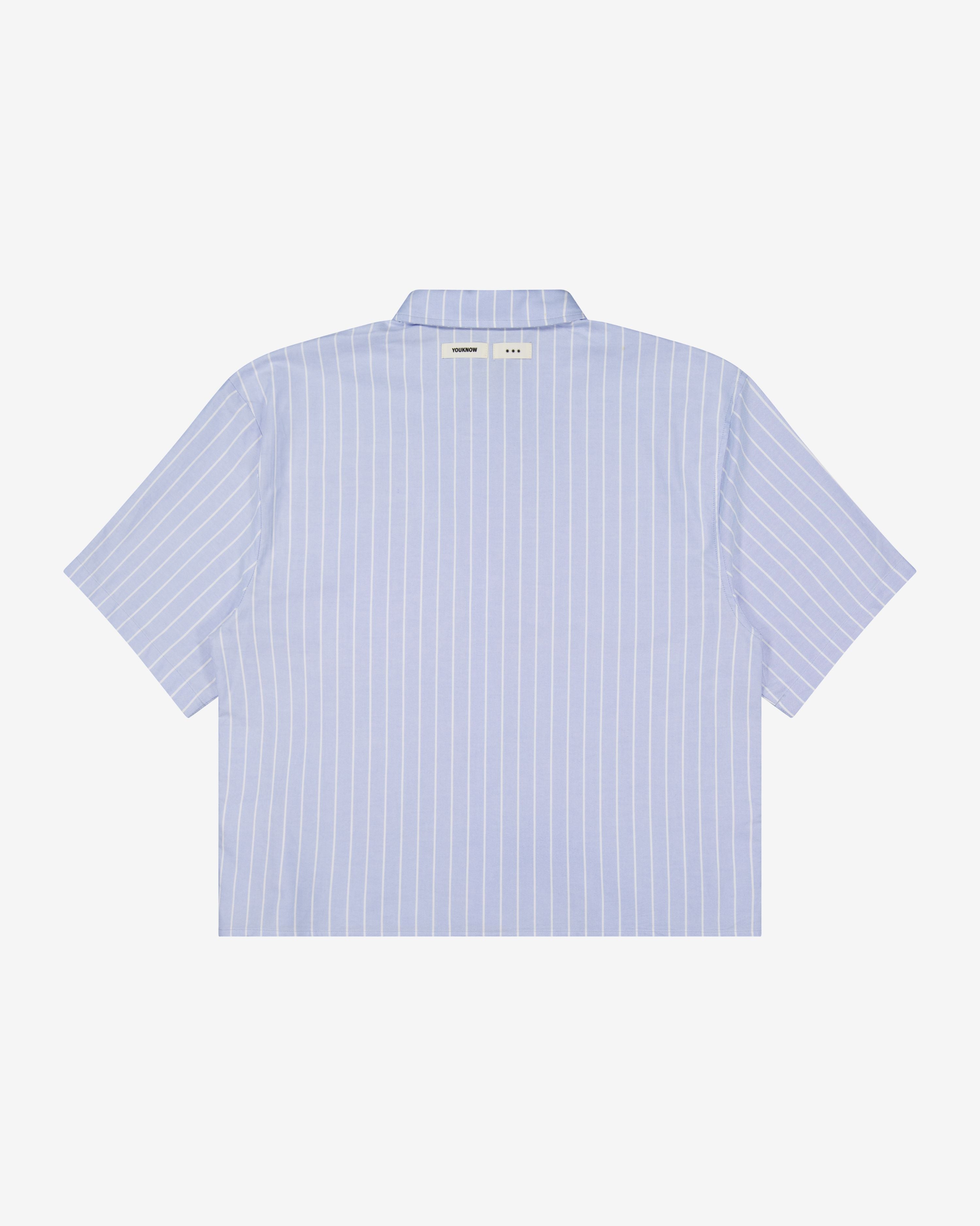 Double Pocket SS Shirt | Blue Stripe