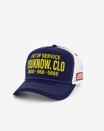 Out of Service Trucker Cap | Blue