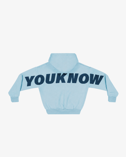 Kids Big Back Hoodie | Light Blue
