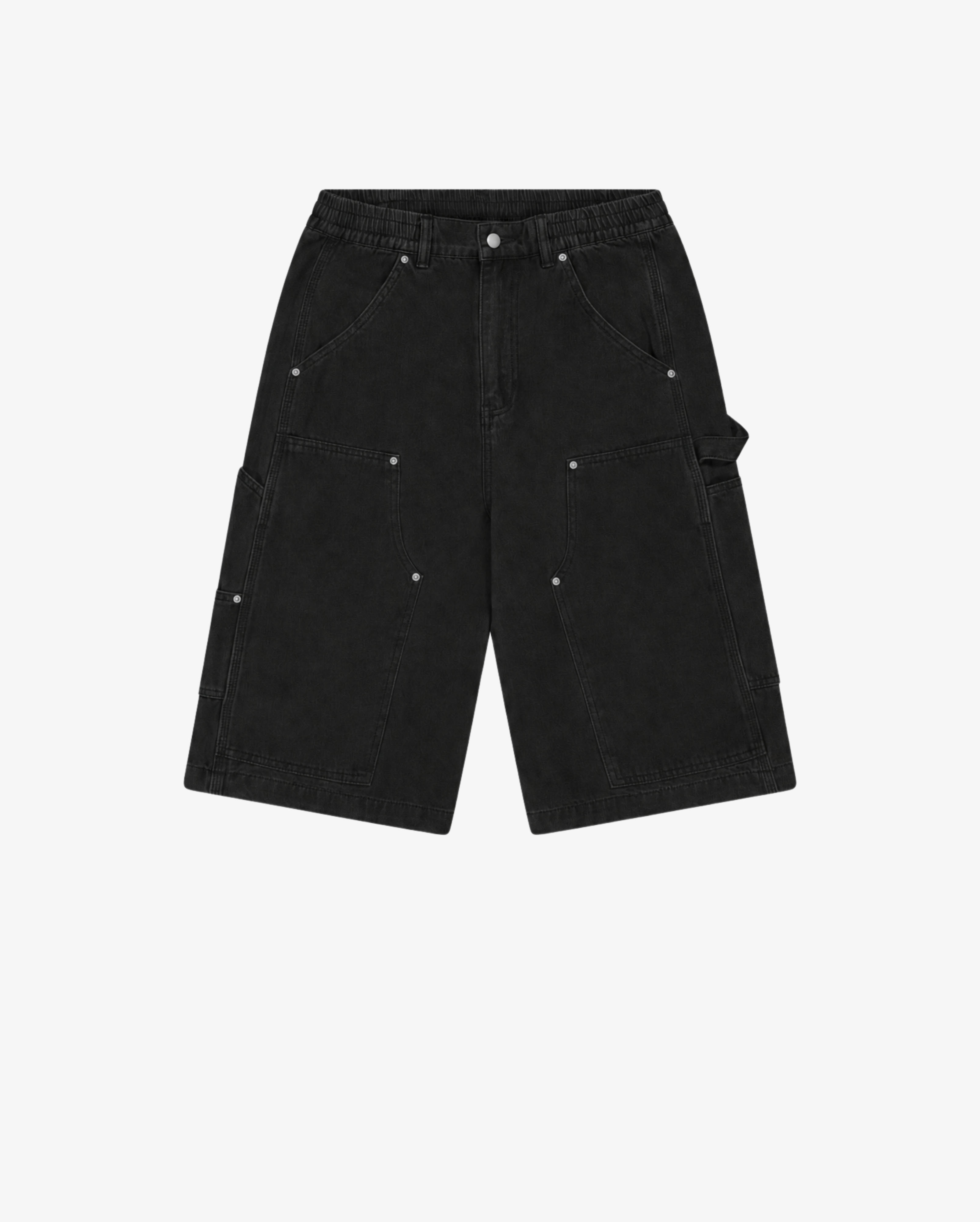Carpenter Shorts | Black Wash-6