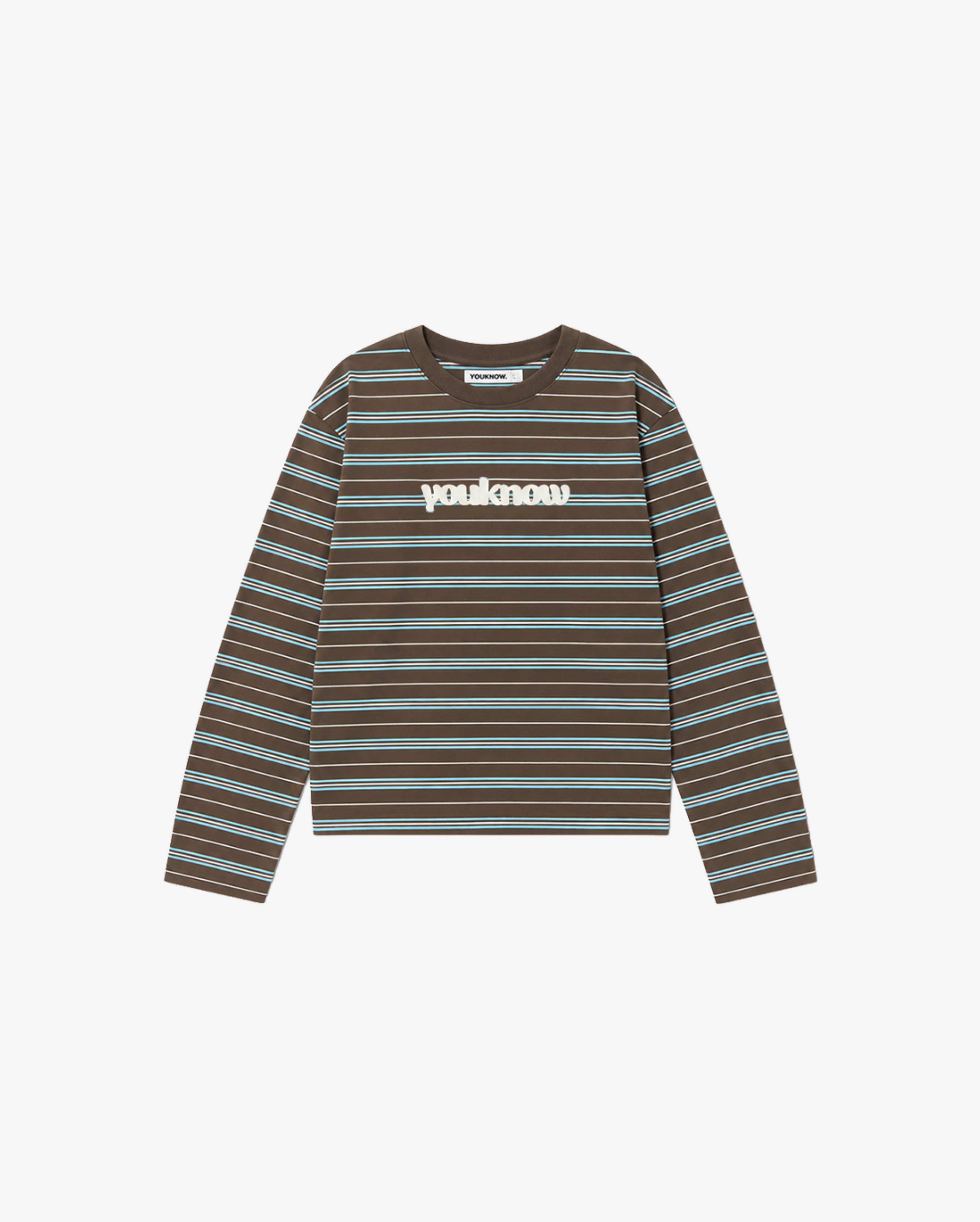 Kids Striped LS Tee | Brown