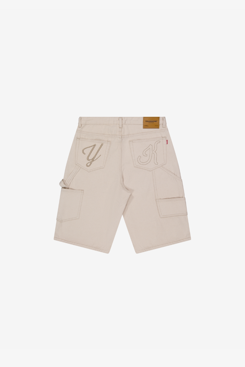 Denim Jorts | Ecru