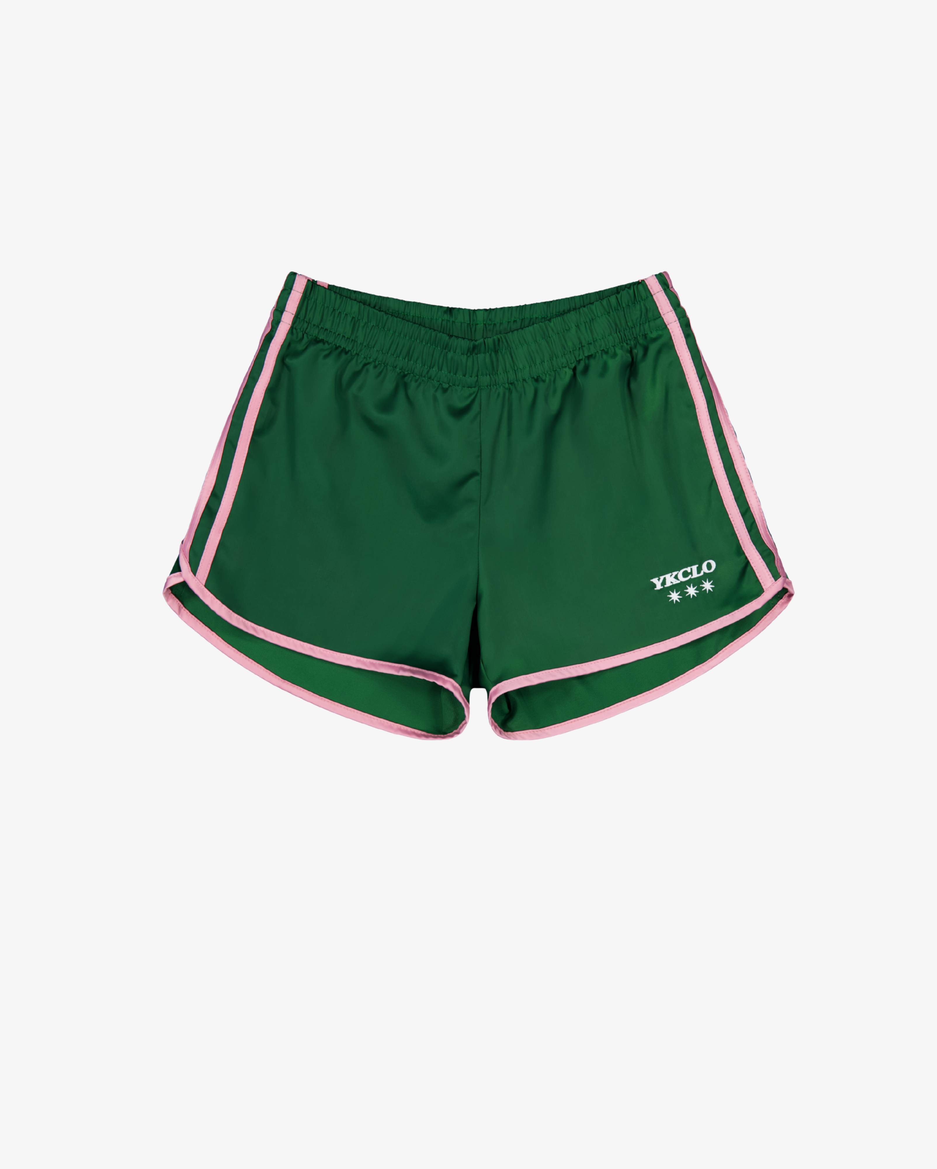 Womens Nylon Shorts | Green