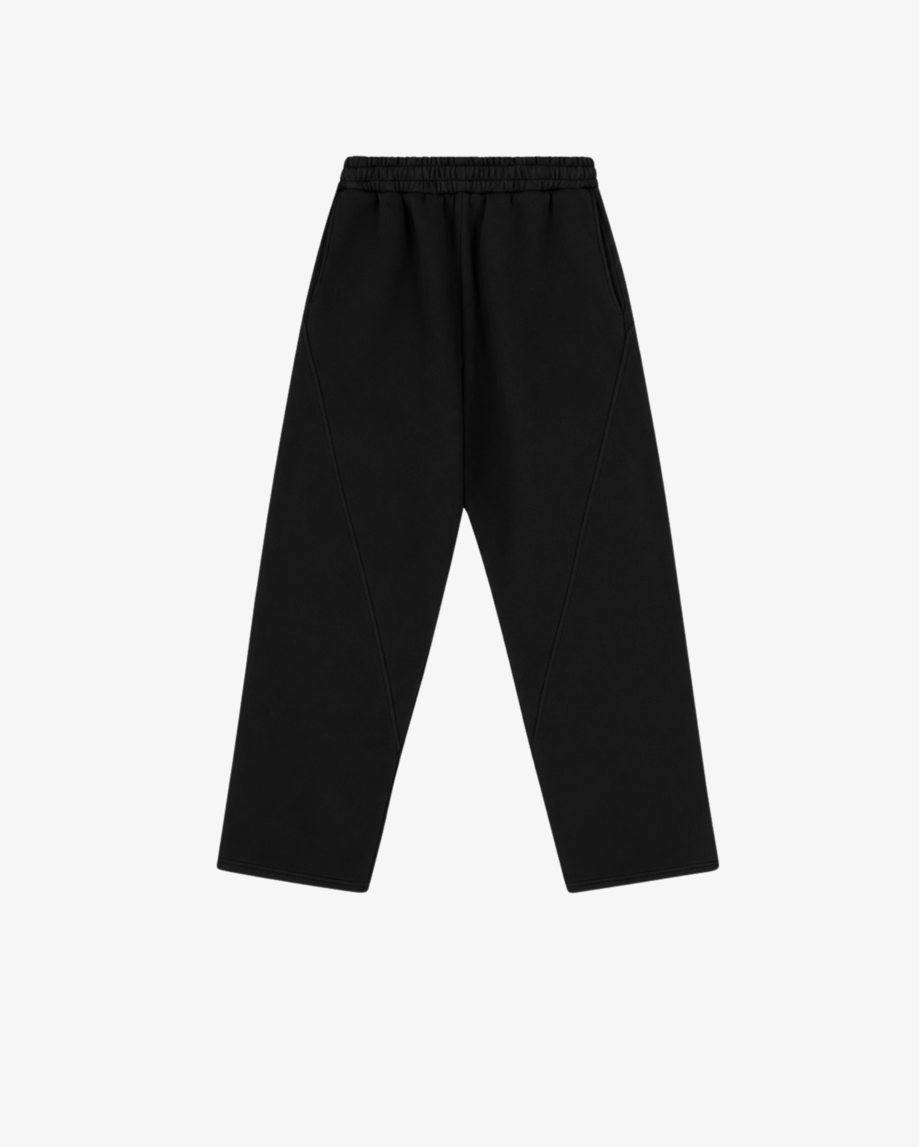 Panelled Trackpants | Black