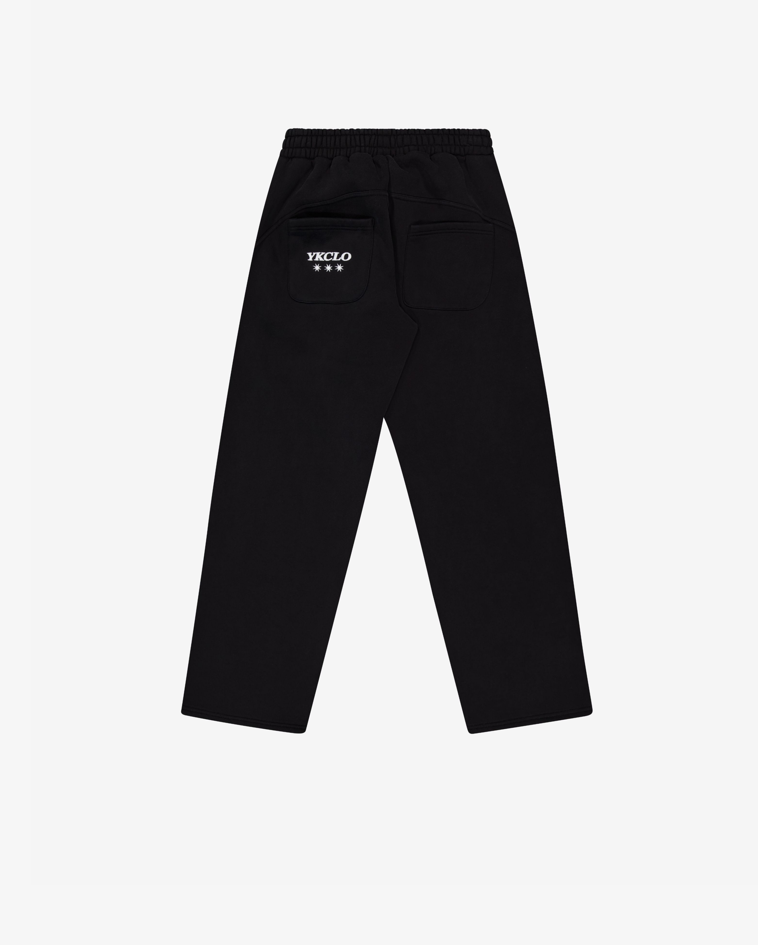 Panelled Trackpants | Black-5