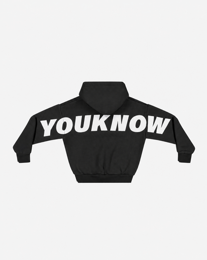 Kids Big Back Hoodie | Black