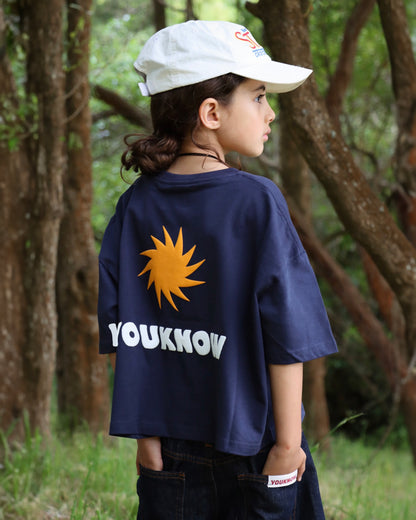 Kids Sun Tee | Navy