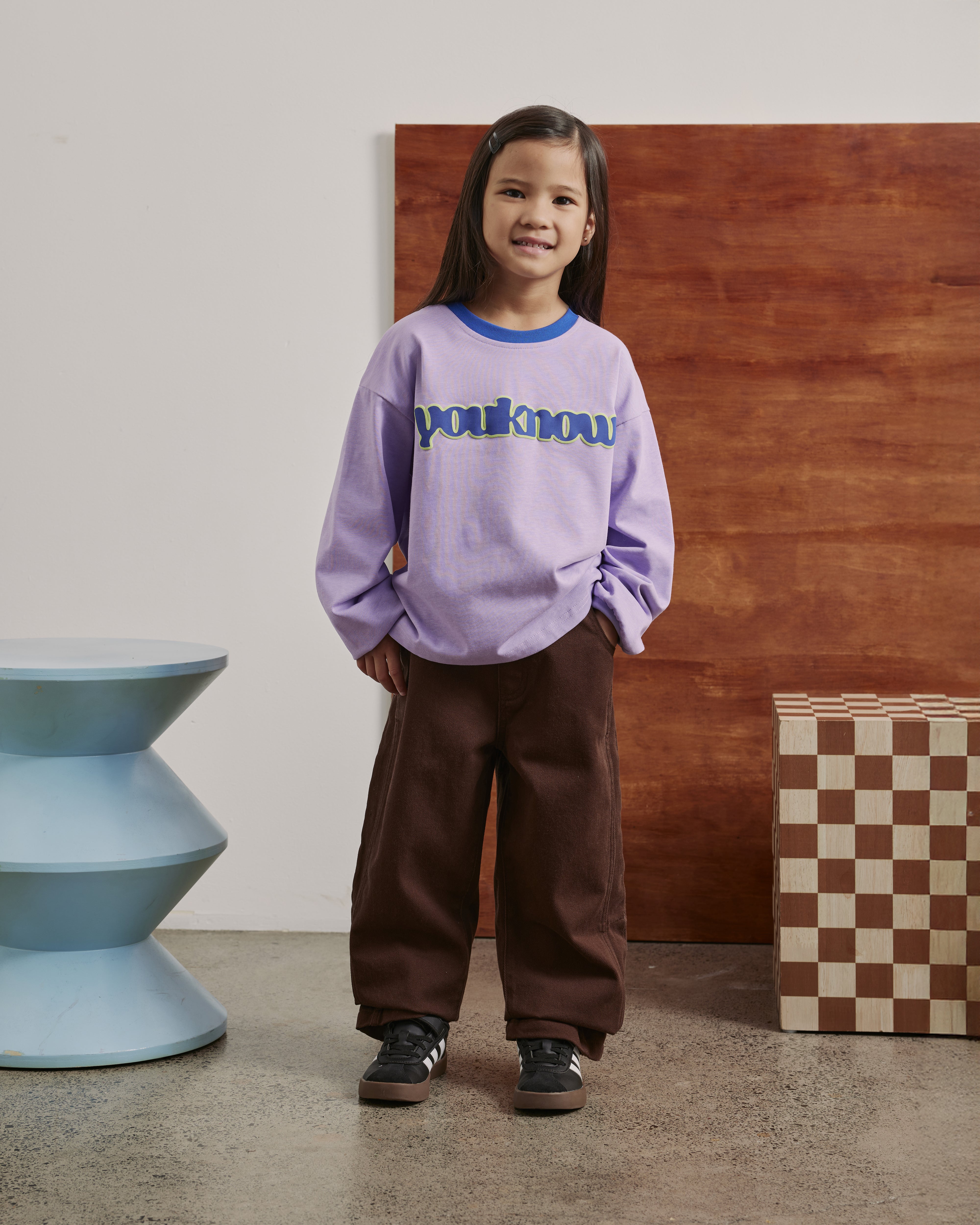 Kids Barrel Leg Jeans | Chocolate-5