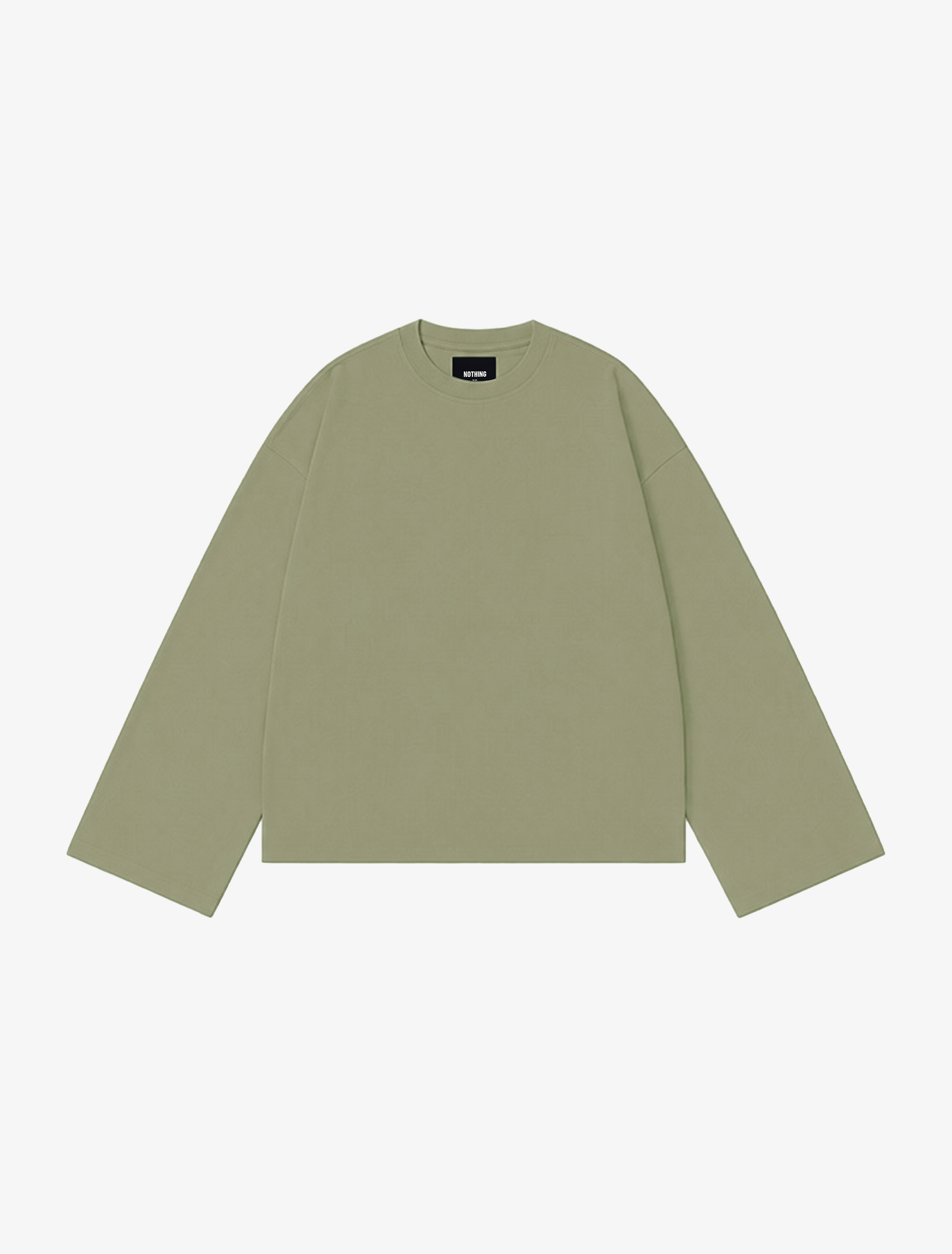 Nothing Wide Long Sleeve Tee | Moss
