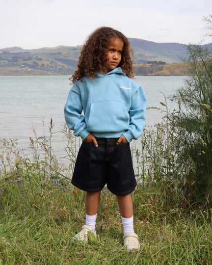 Kids Denim Jort | Indigo