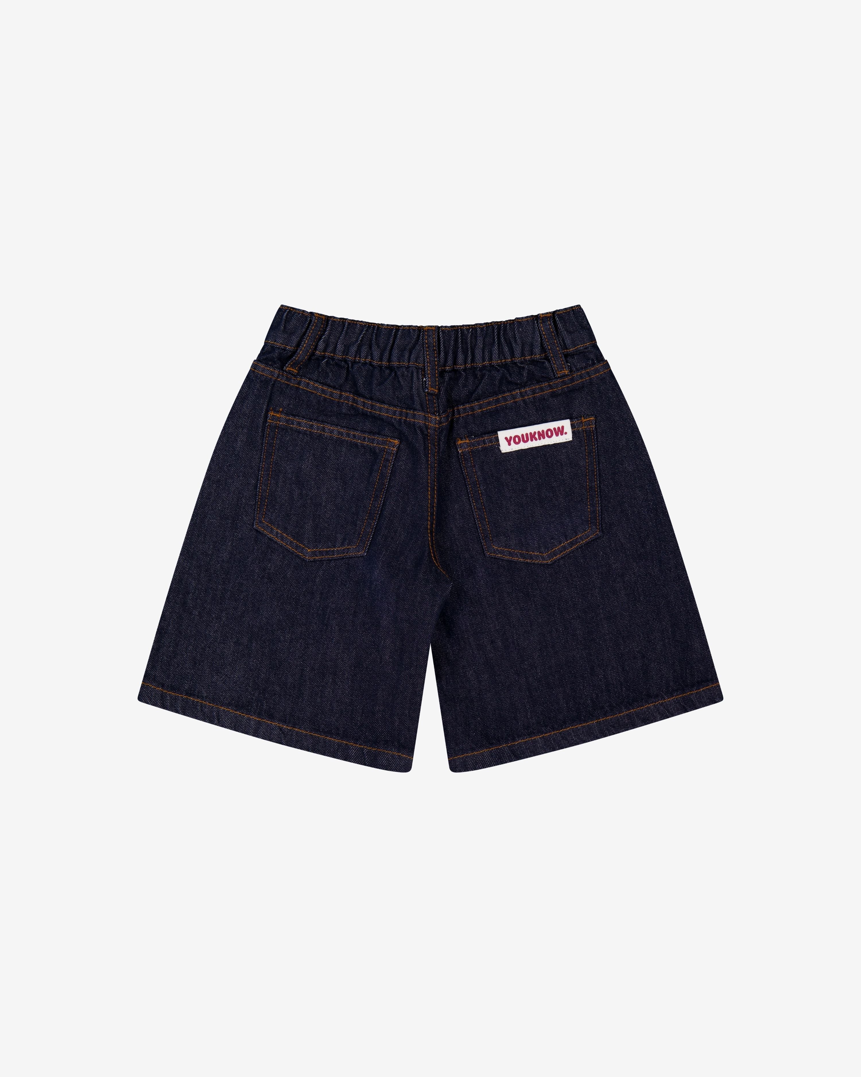 Kids Denim Jort | Indigo