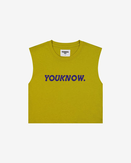 Kids Boxy Tank | MUSTARD