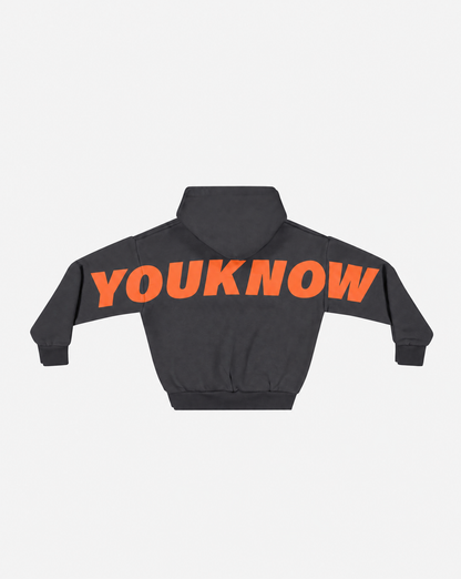 Kids Big Back Hoodie | Charcoal