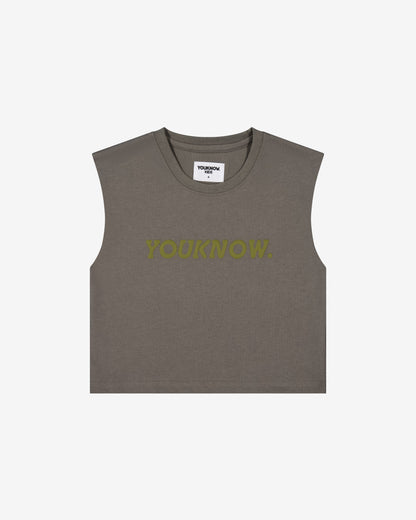 Kids Boxy Tank | Charcoal