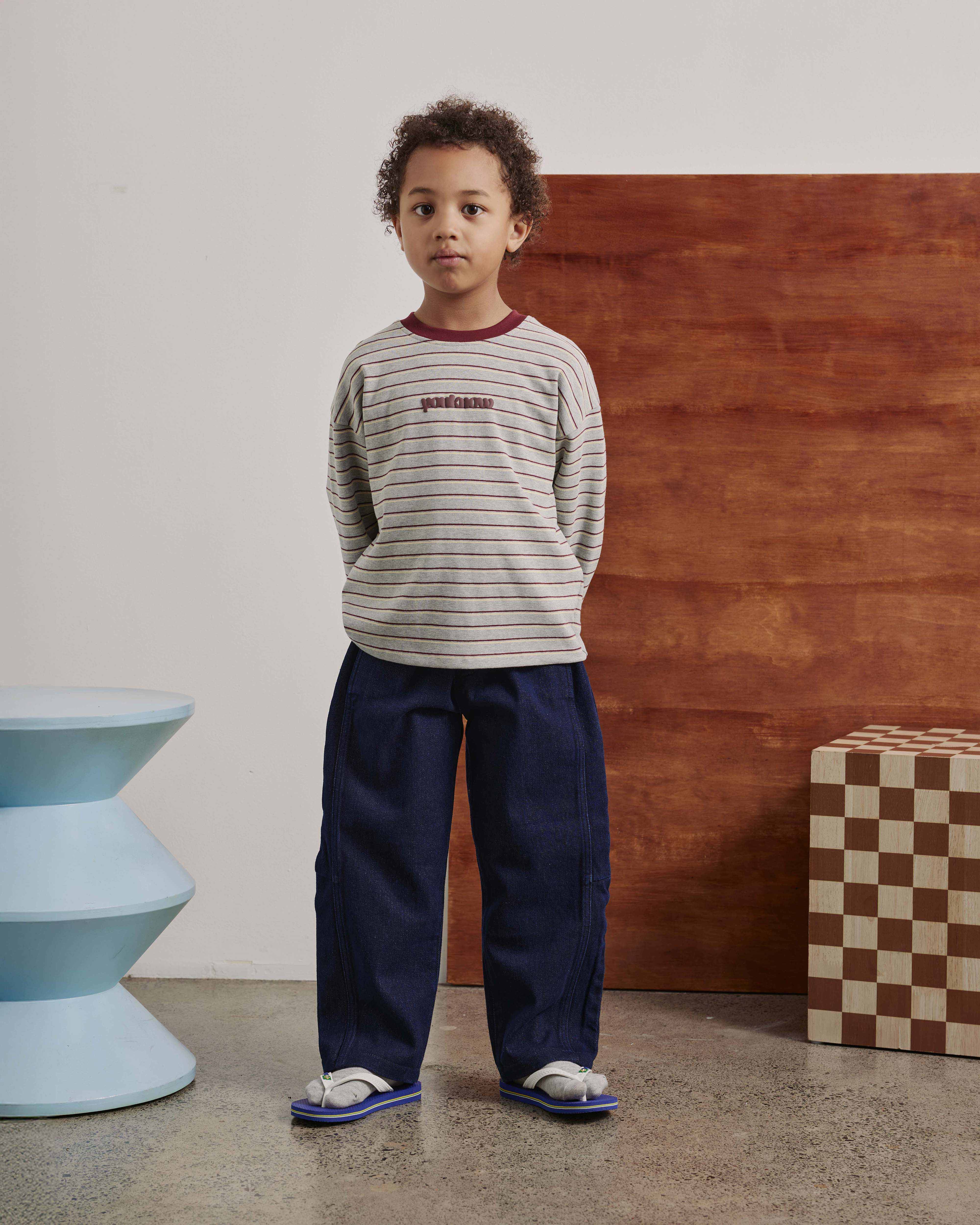 Kids Barrel Leg Jeans | Indigo Denim-3