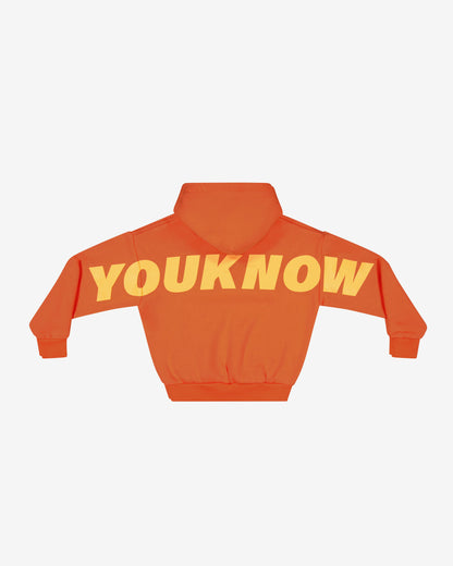 Kids Big Back Hoodie | Orange Sherbert