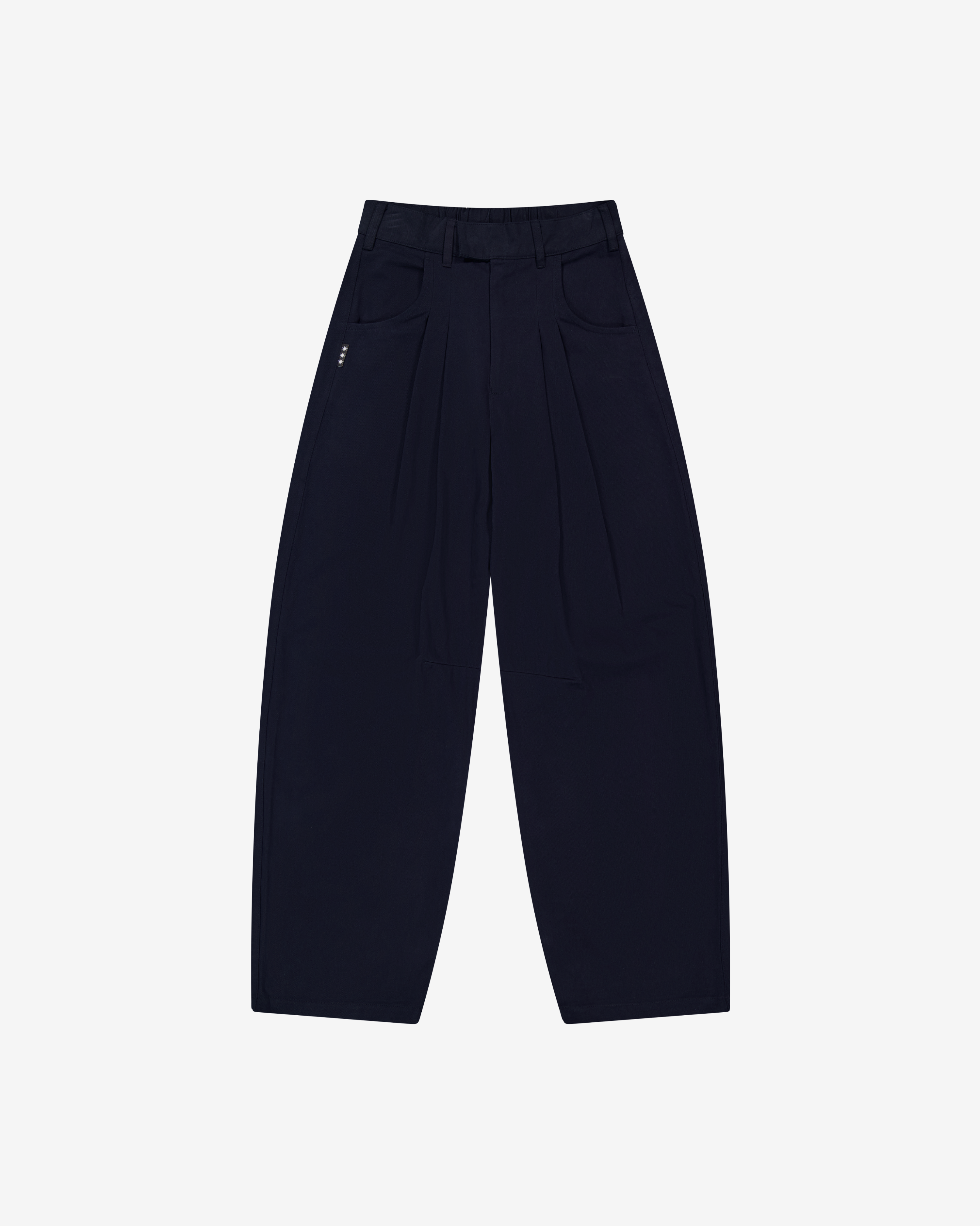 Barrel Leg Pants | Dark Navy