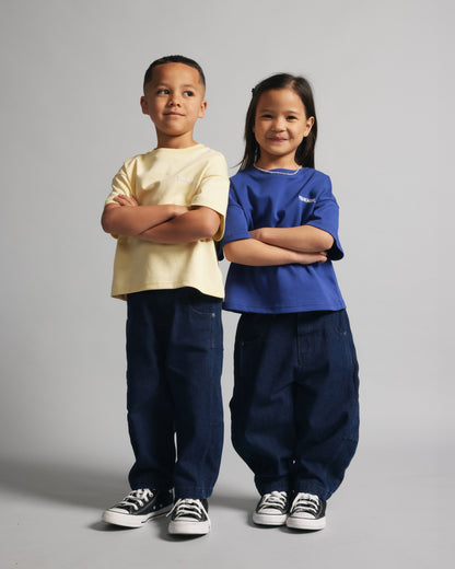 Kids Core Box Tee | Cobalt