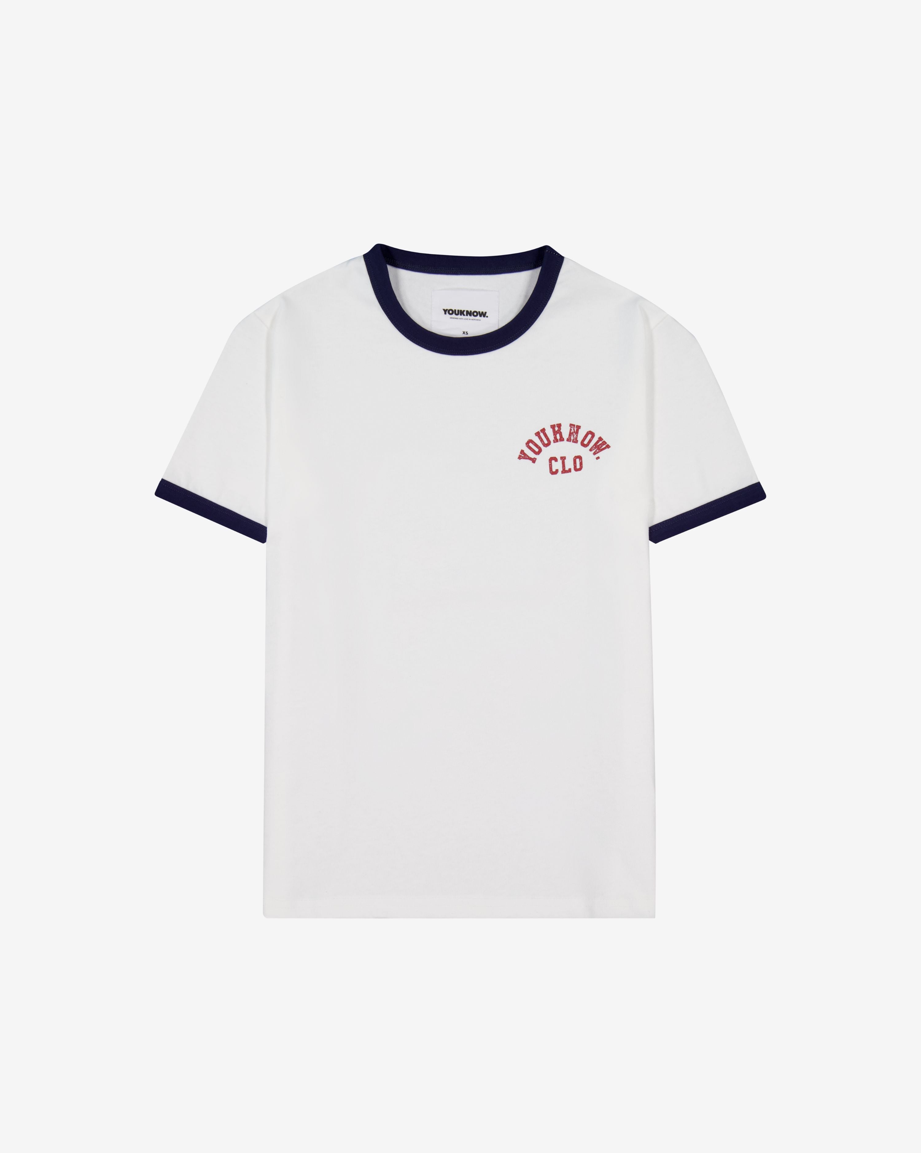 Shrunken Ringer Tee | White