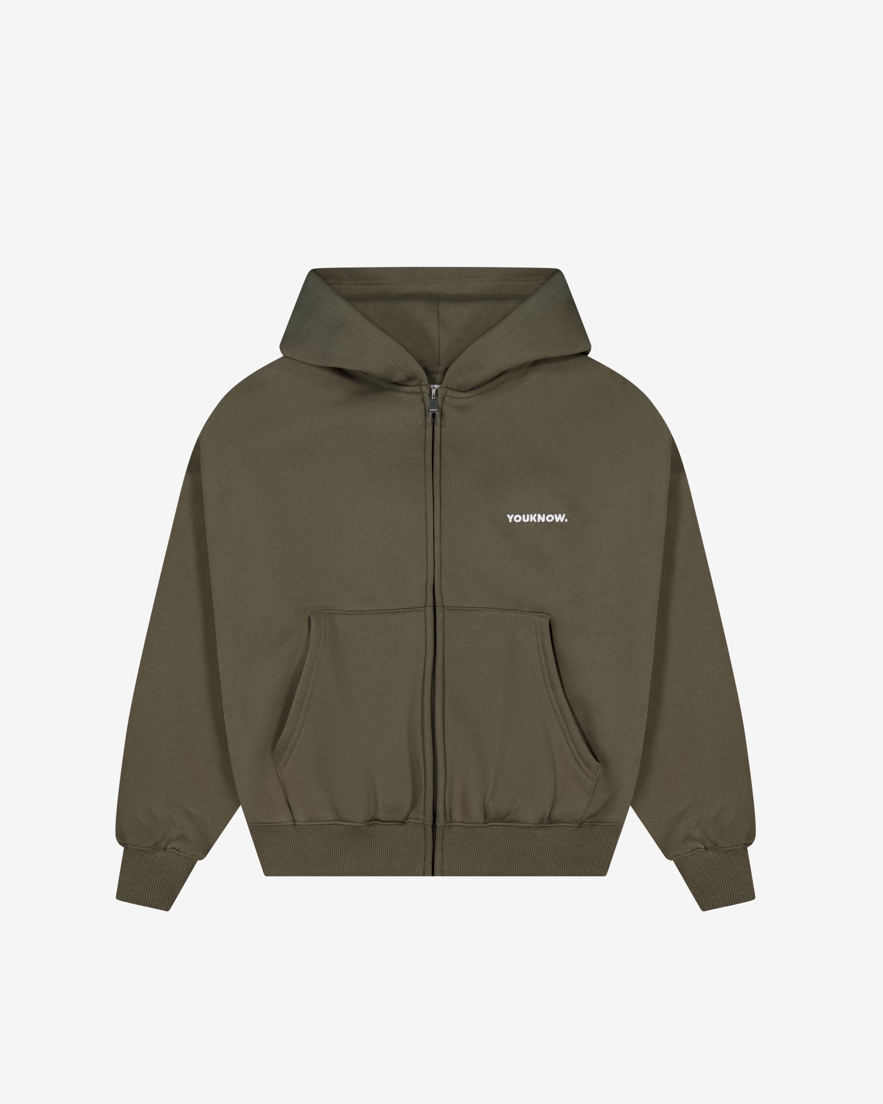 Core Zip Up Hoodie | Seaweed