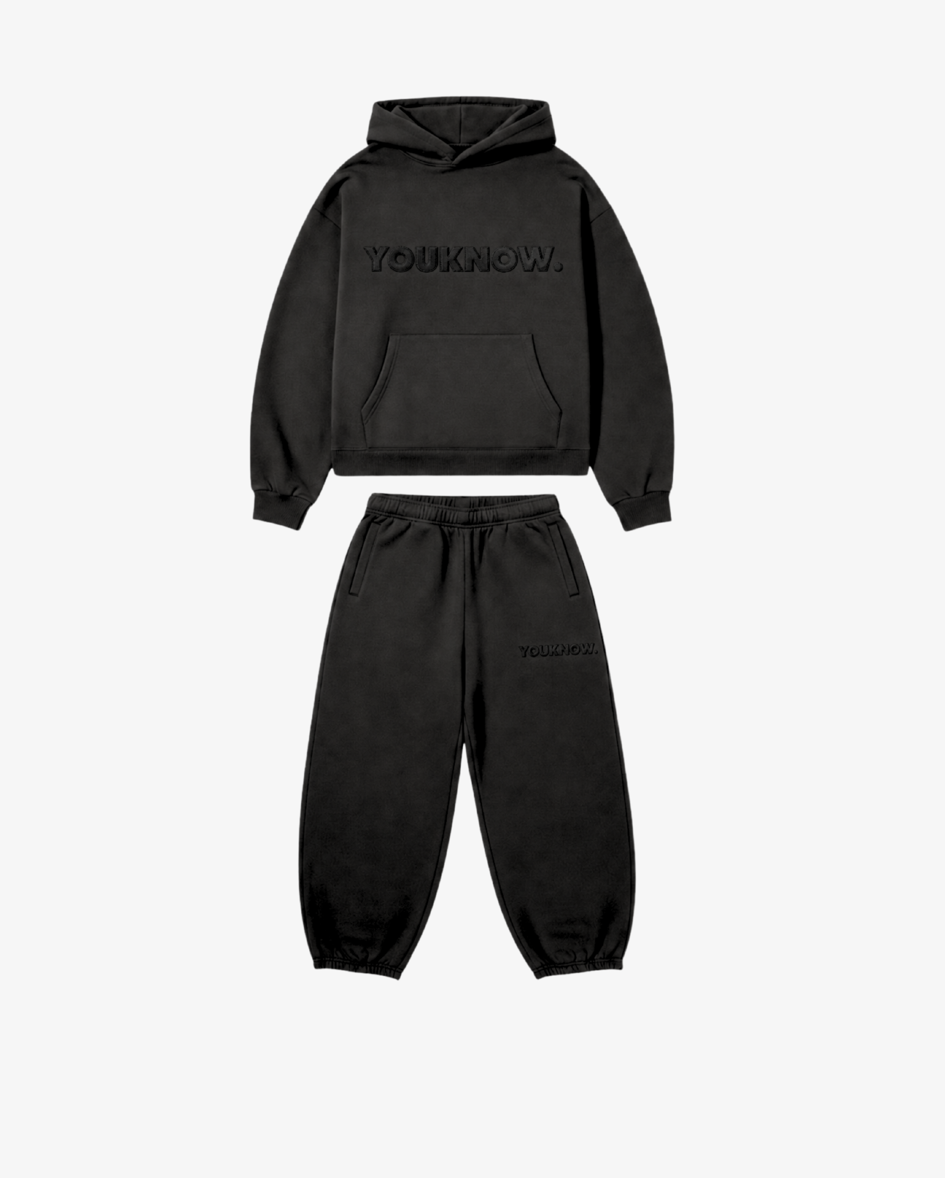 Kids Applique Block Set | Black/Black