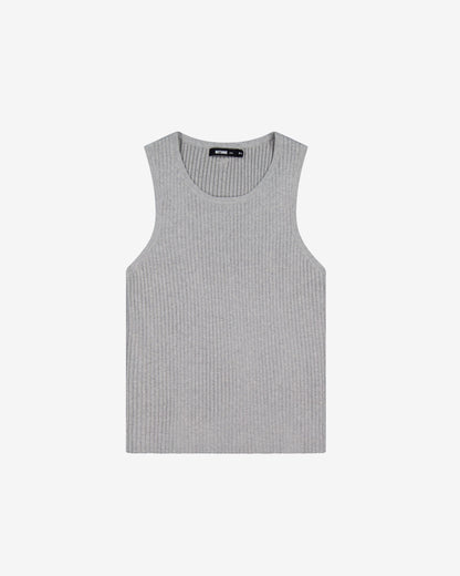Nothing Knit Rib Tank | GREY MARLE