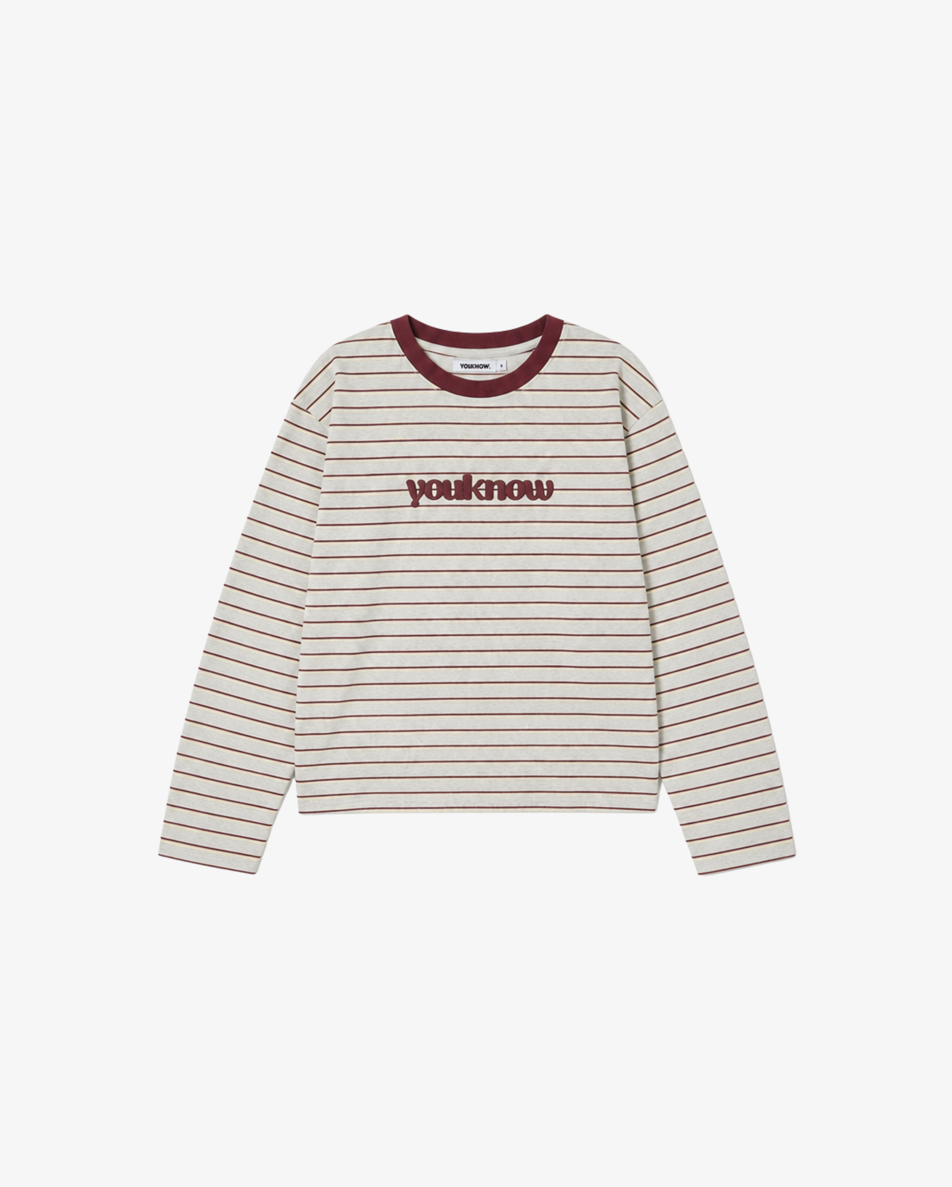 Kids Striped LS Tee | GREY MARLE